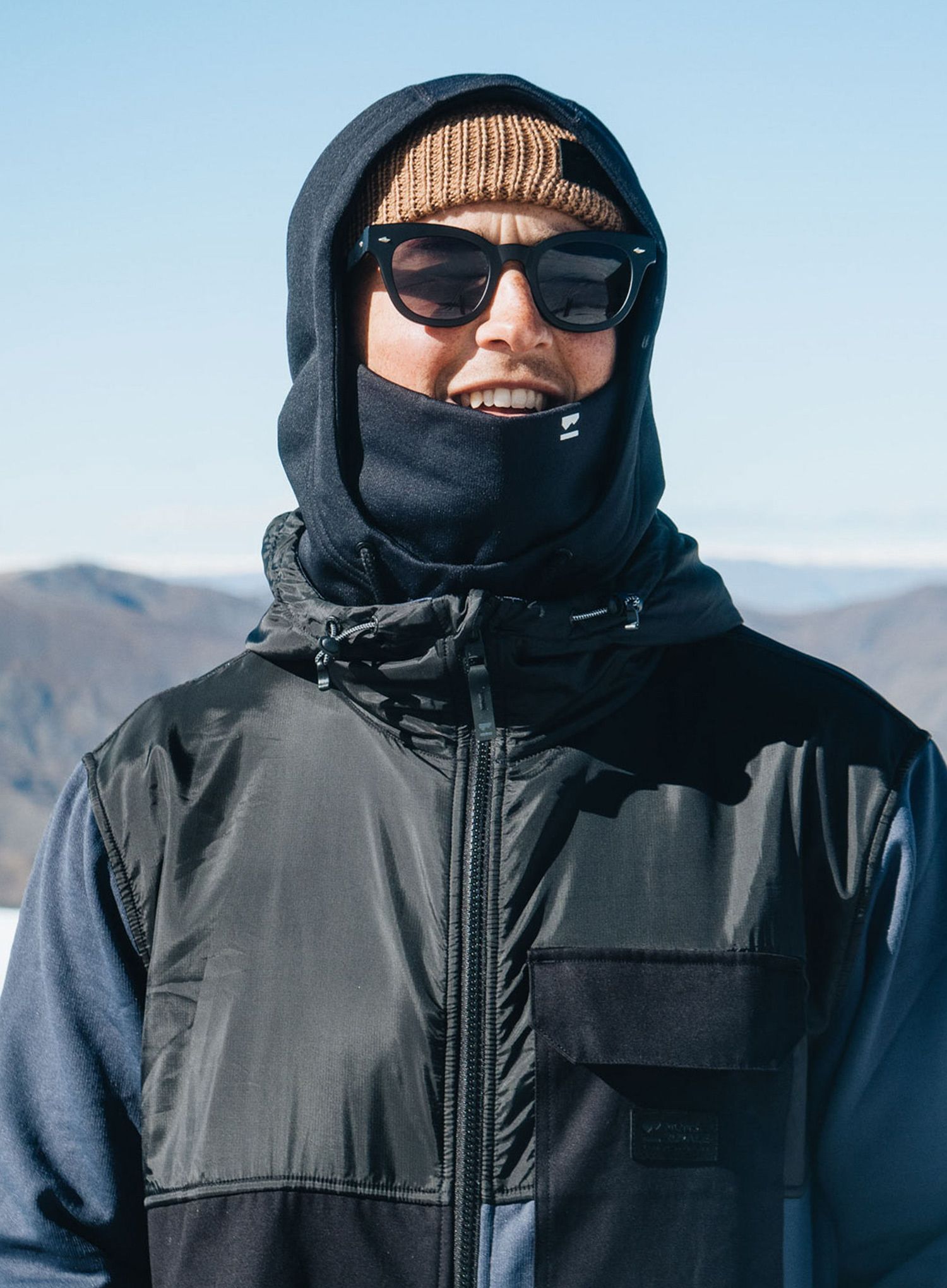 Балаклава Mons Royale Decade Merino Fleece Hood - black
