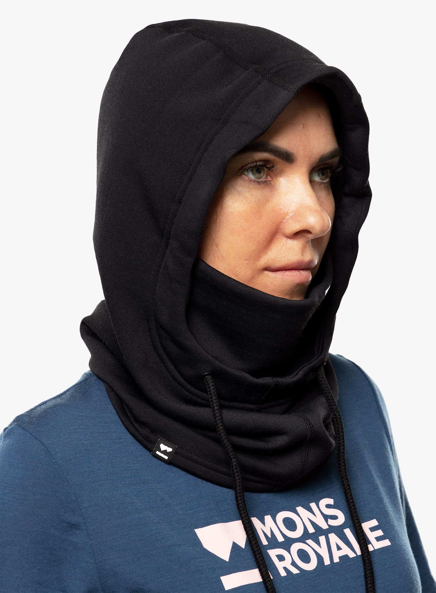 Балаклава Mons Royale Decade Merino Fleece Hood - black