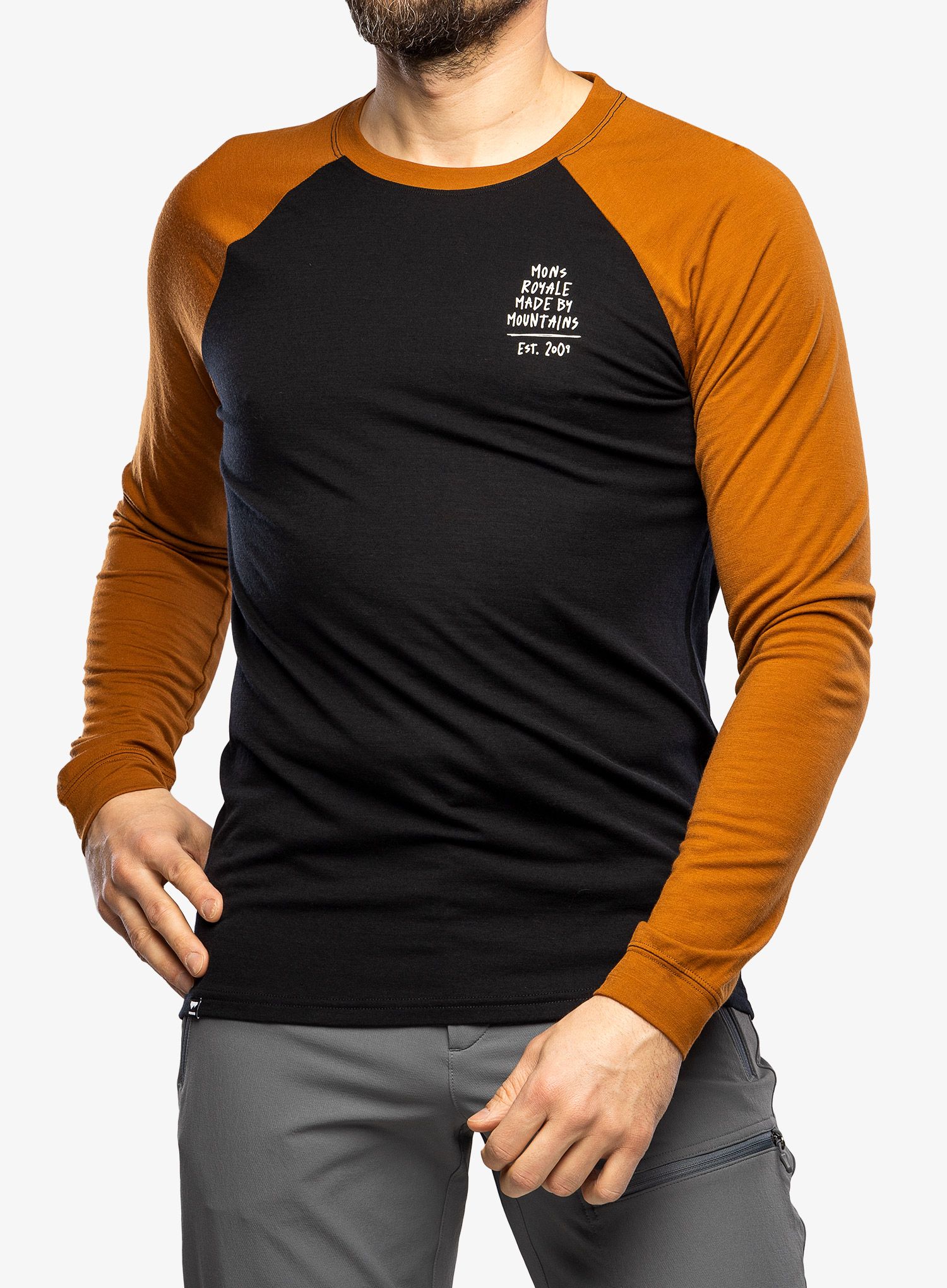 Велокофта Mons Royale Icon Raglan - black/copper