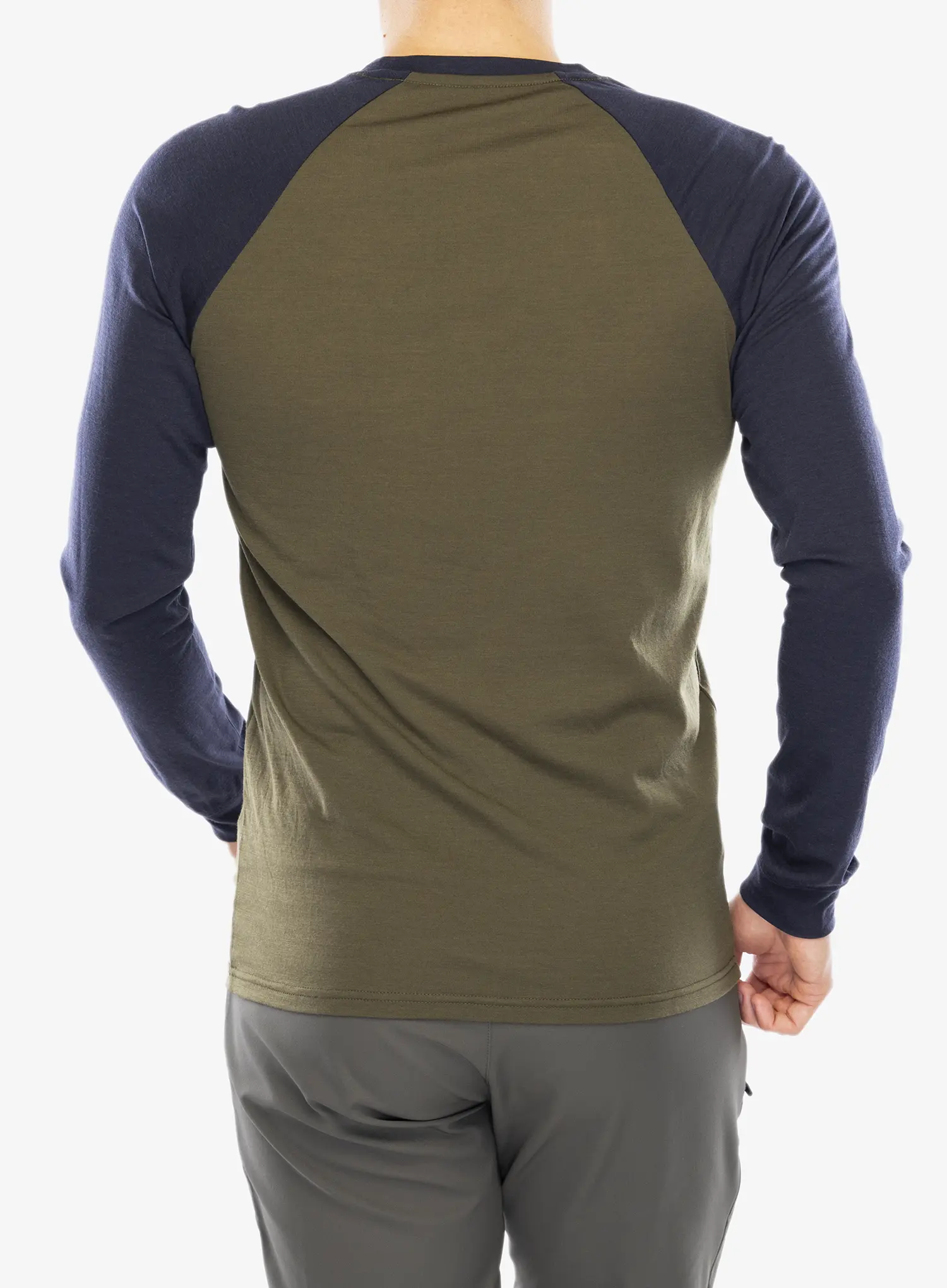 Лонгслів Mons Royale Icon Raglan - dark olive/9 iron