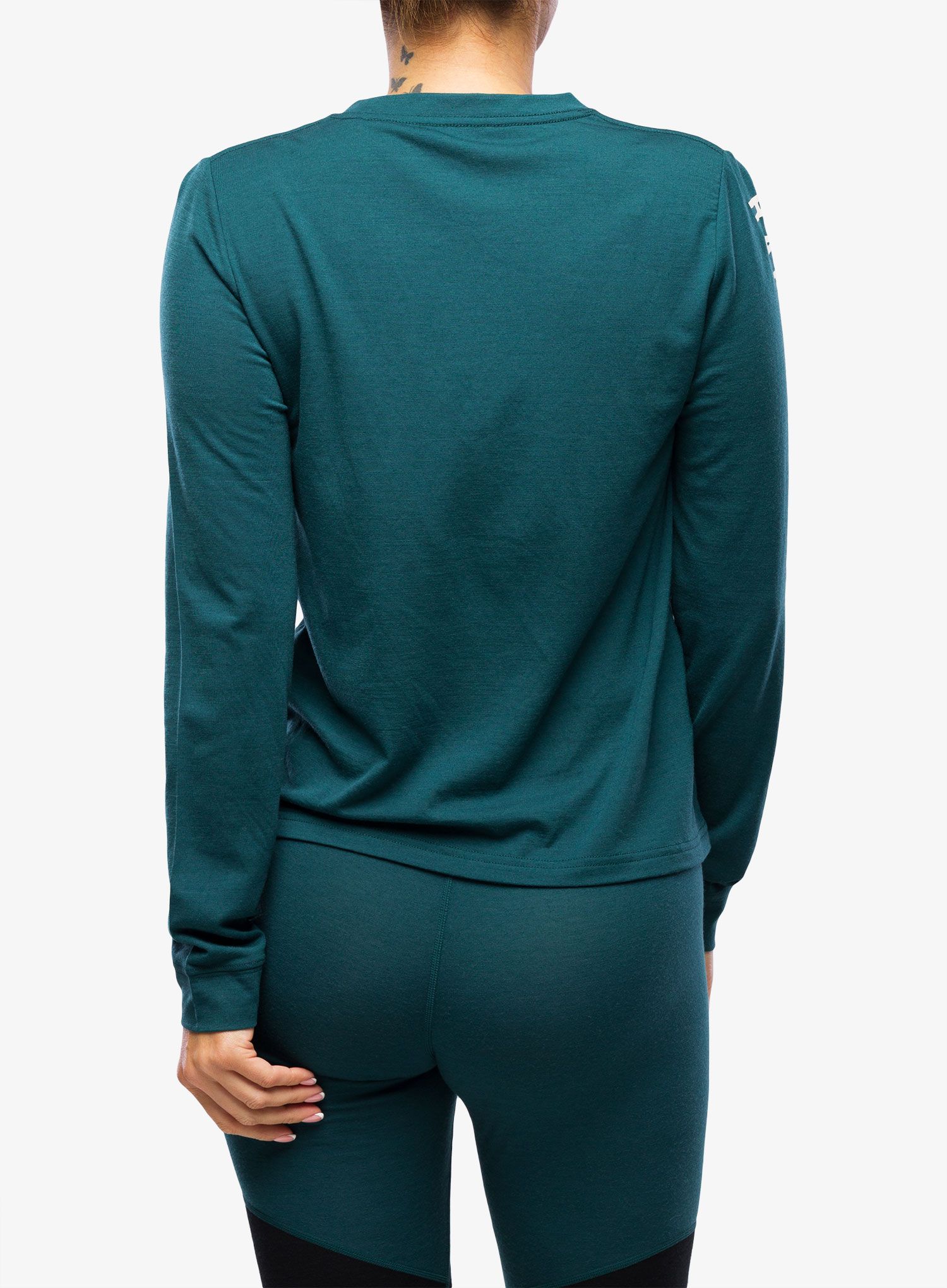 Кофта жіноча Mons Royale Icon Relaxed LS - evergreen