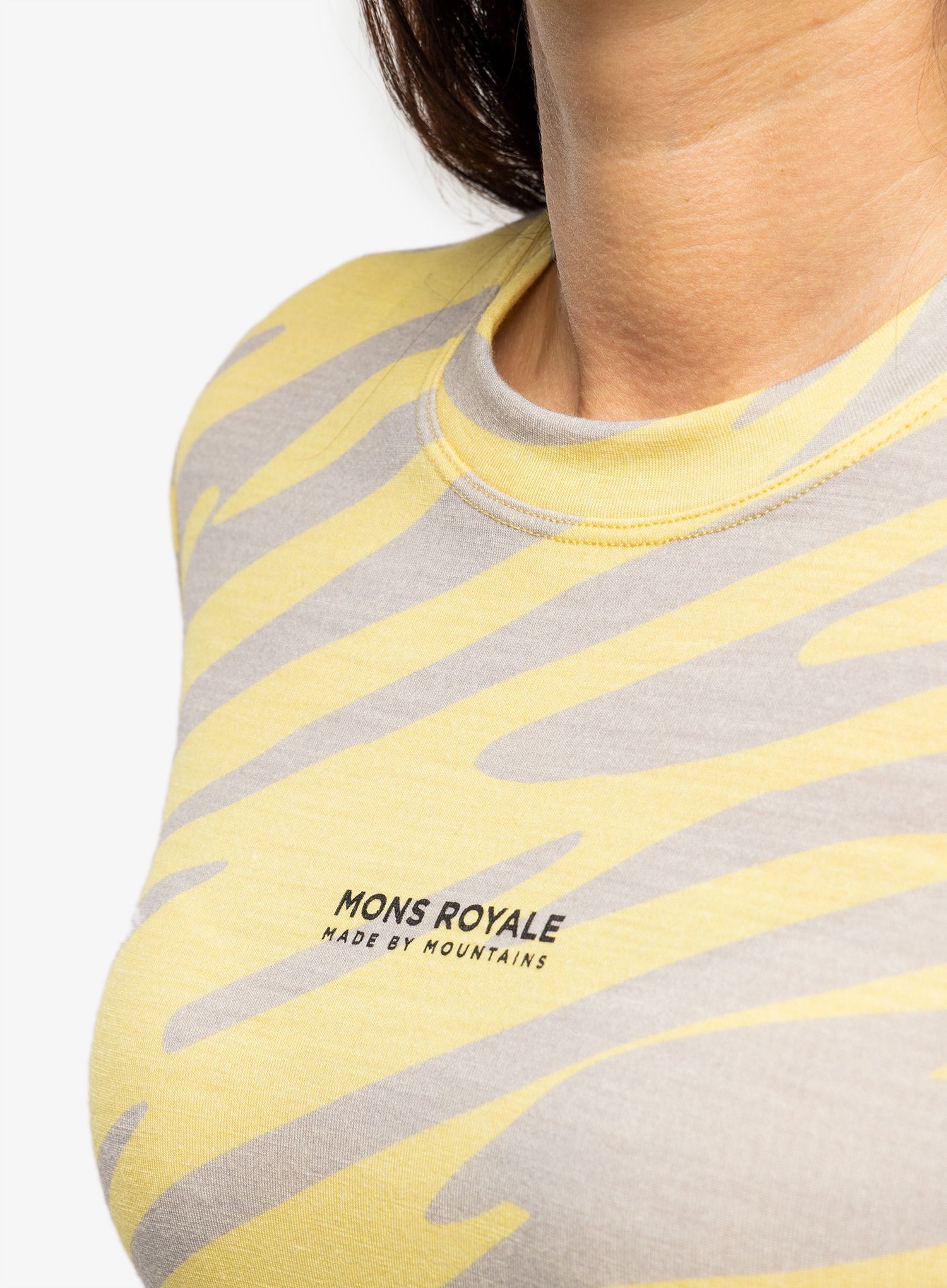 Кофта жіноча Mons Royale Icon Relaxed LS - limelight camo