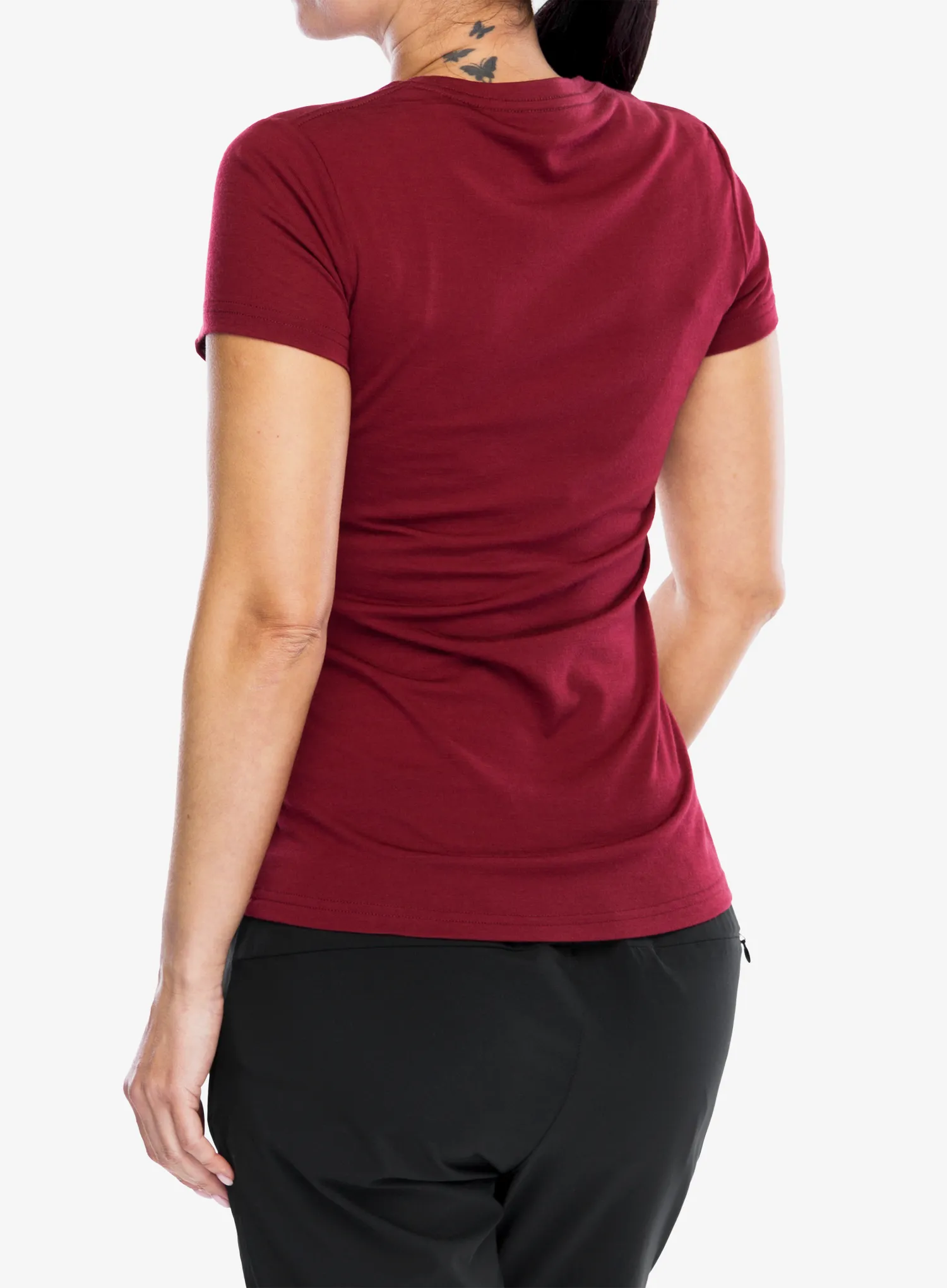 Жіноча велофутболка Mons Royale Icon Tee - cherry