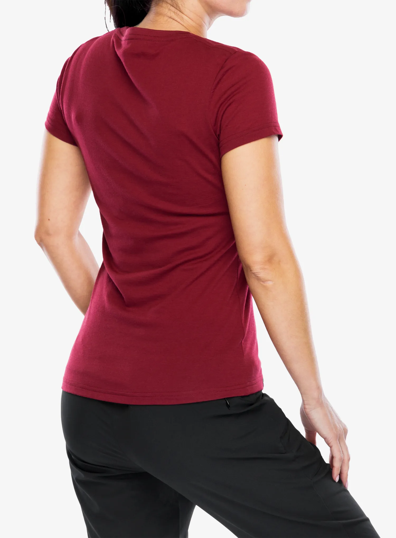 Жіноча велофутболка Mons Royale Icon Tee - cherry