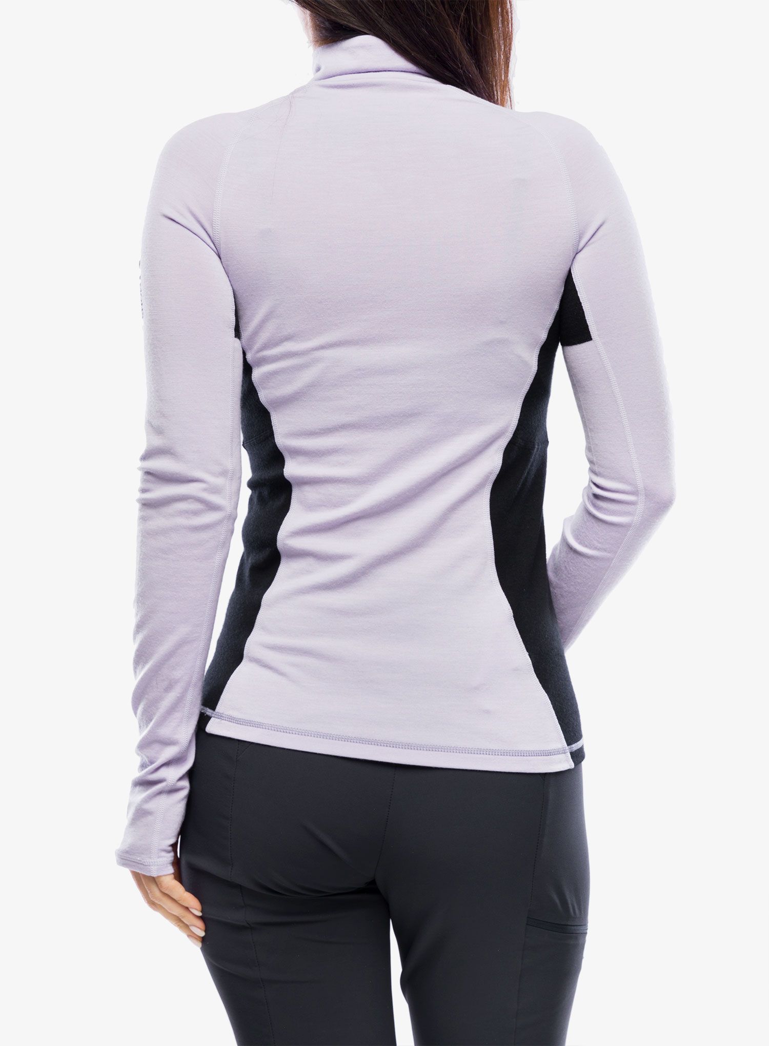 Термокофта жіноча Mons Royale Olympus Half Zip - thistle cloud