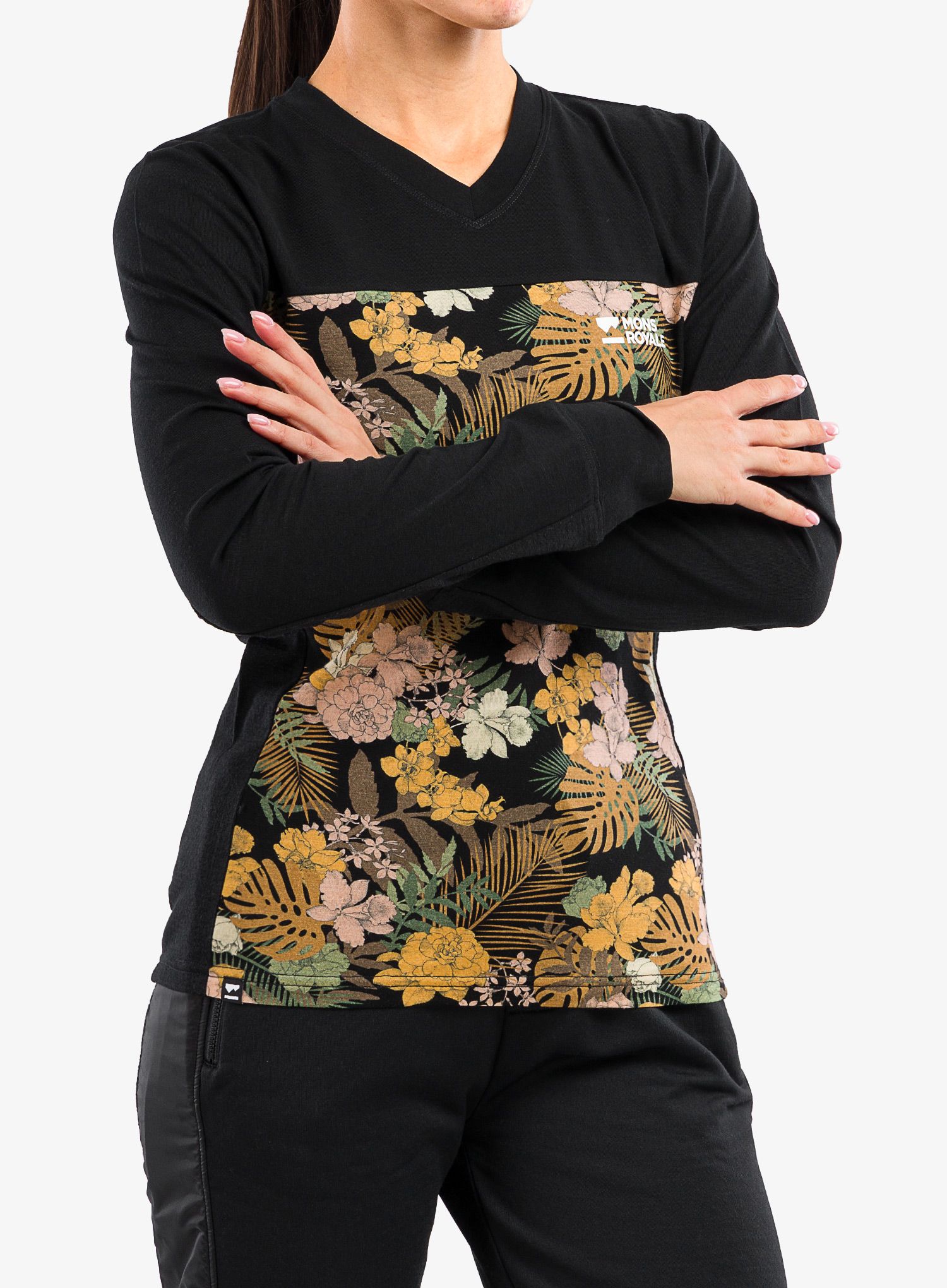 Жіноча велокофта Mons Royale Redwood Enduro VLS - floral camo