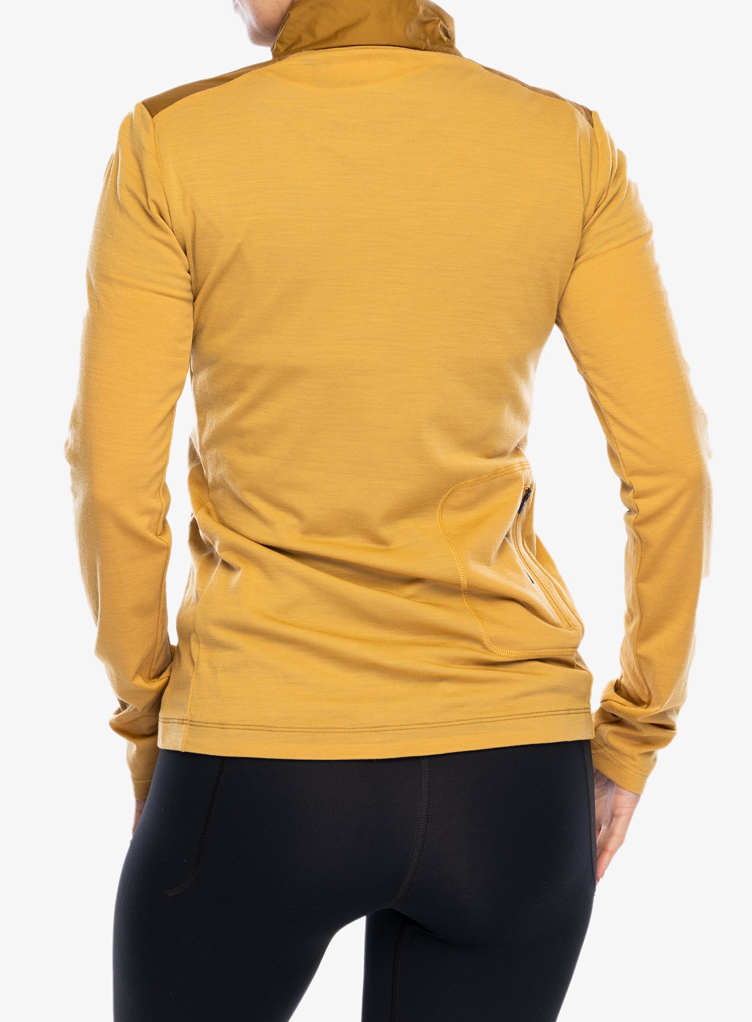 Жіноча велокофта Mons Royale Redwood Wind Jersey - cumin/honey