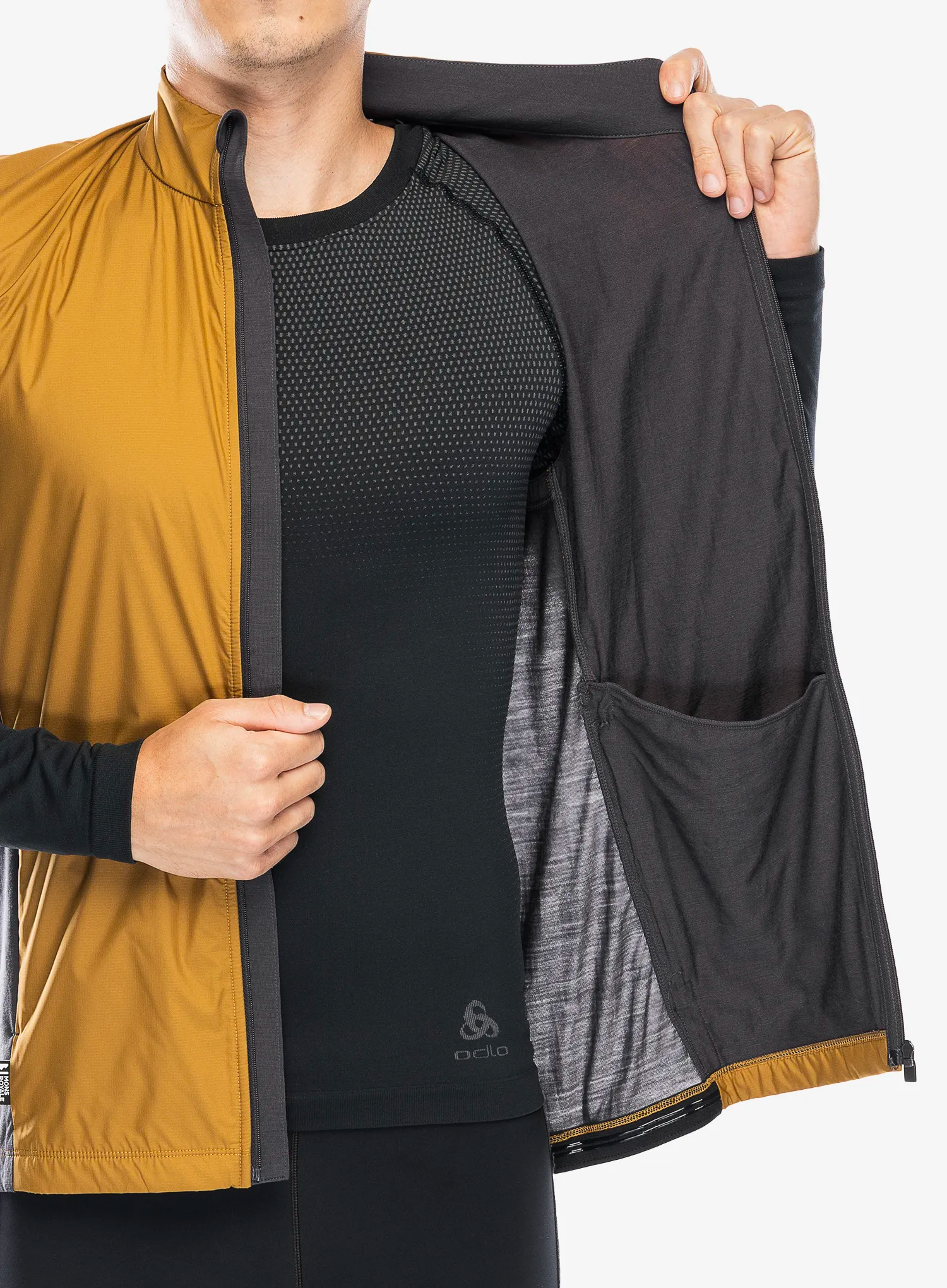 Bеложилет Mons Royale Redwood Wind Vest - shale/cumin