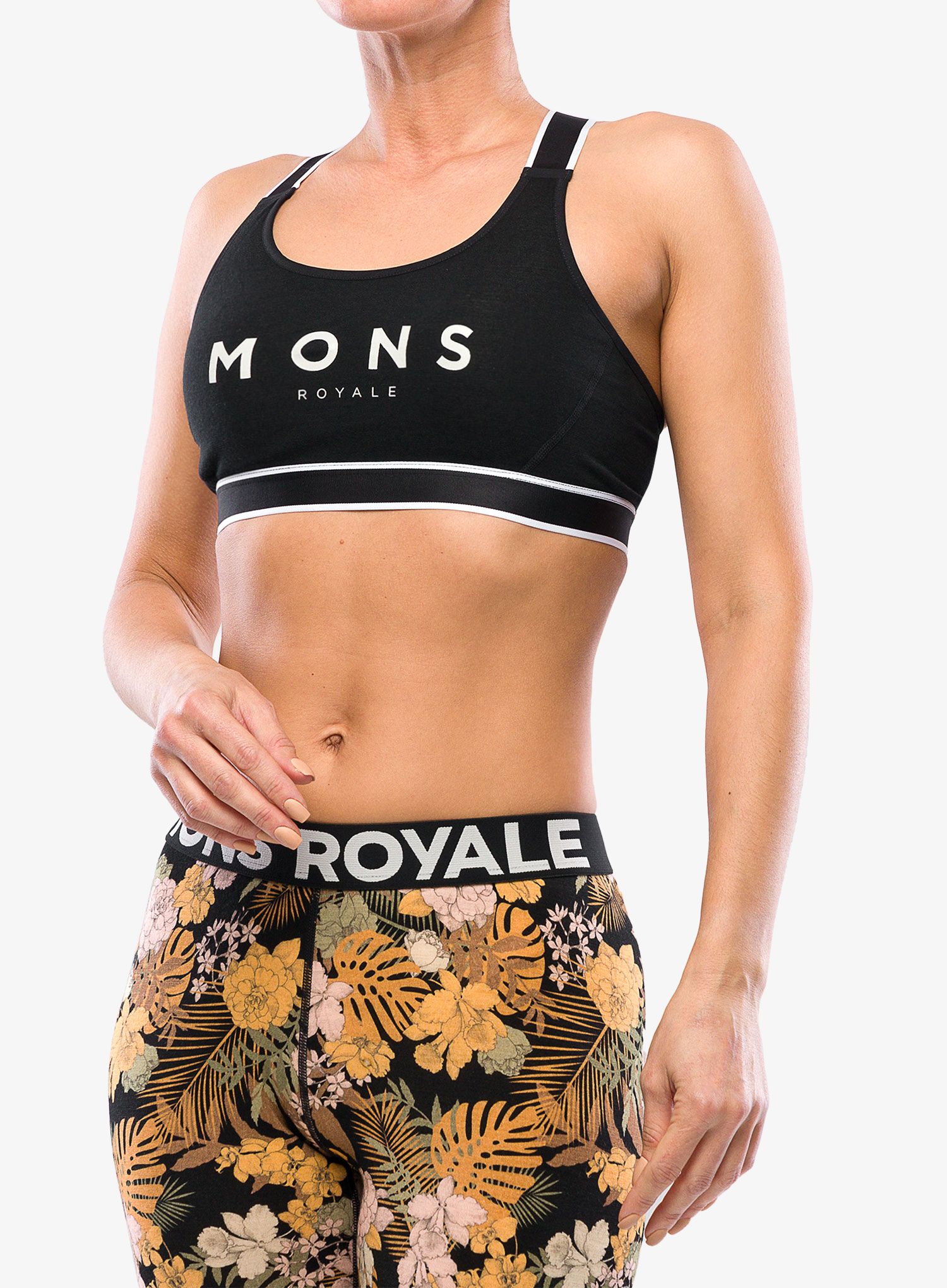 Бюстгальтер спортивний Mons Royale Stella X-Back Bra - black