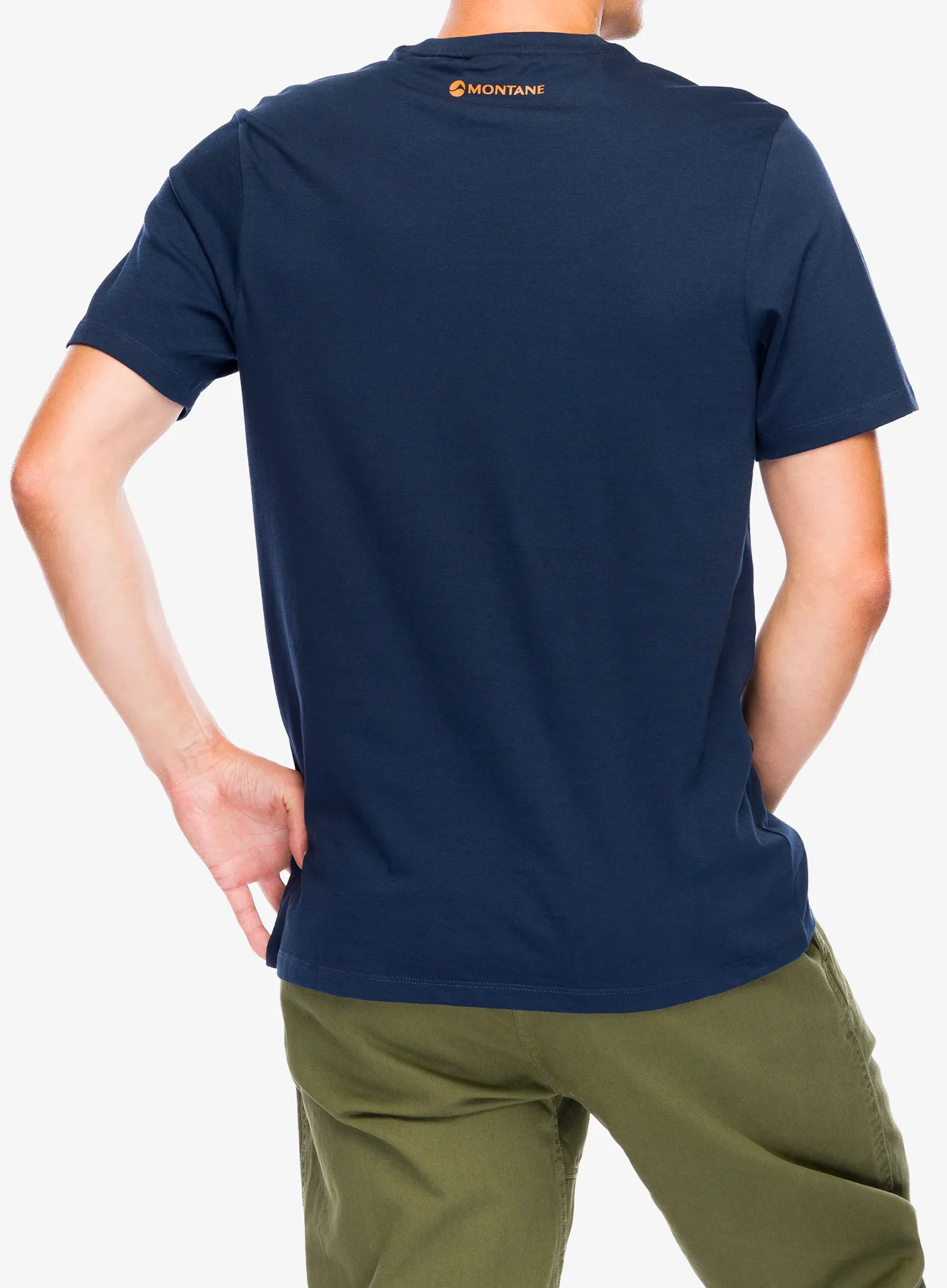Футболка з принтом Montane Abstract Mountain T-Shirt - eclipse blue