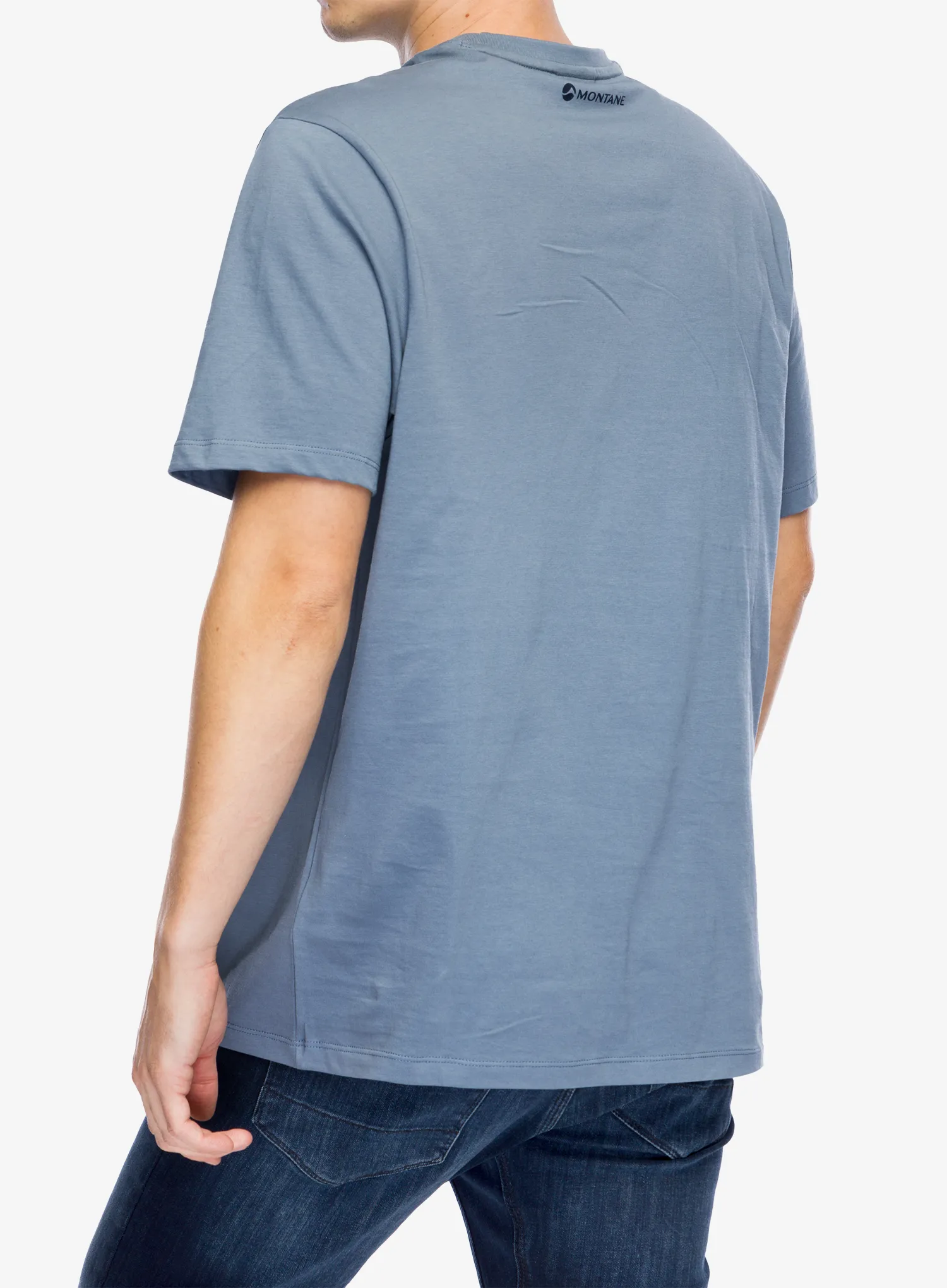 Футболка з принтом Montane Abstract Mountain T-Shirt - stone blue