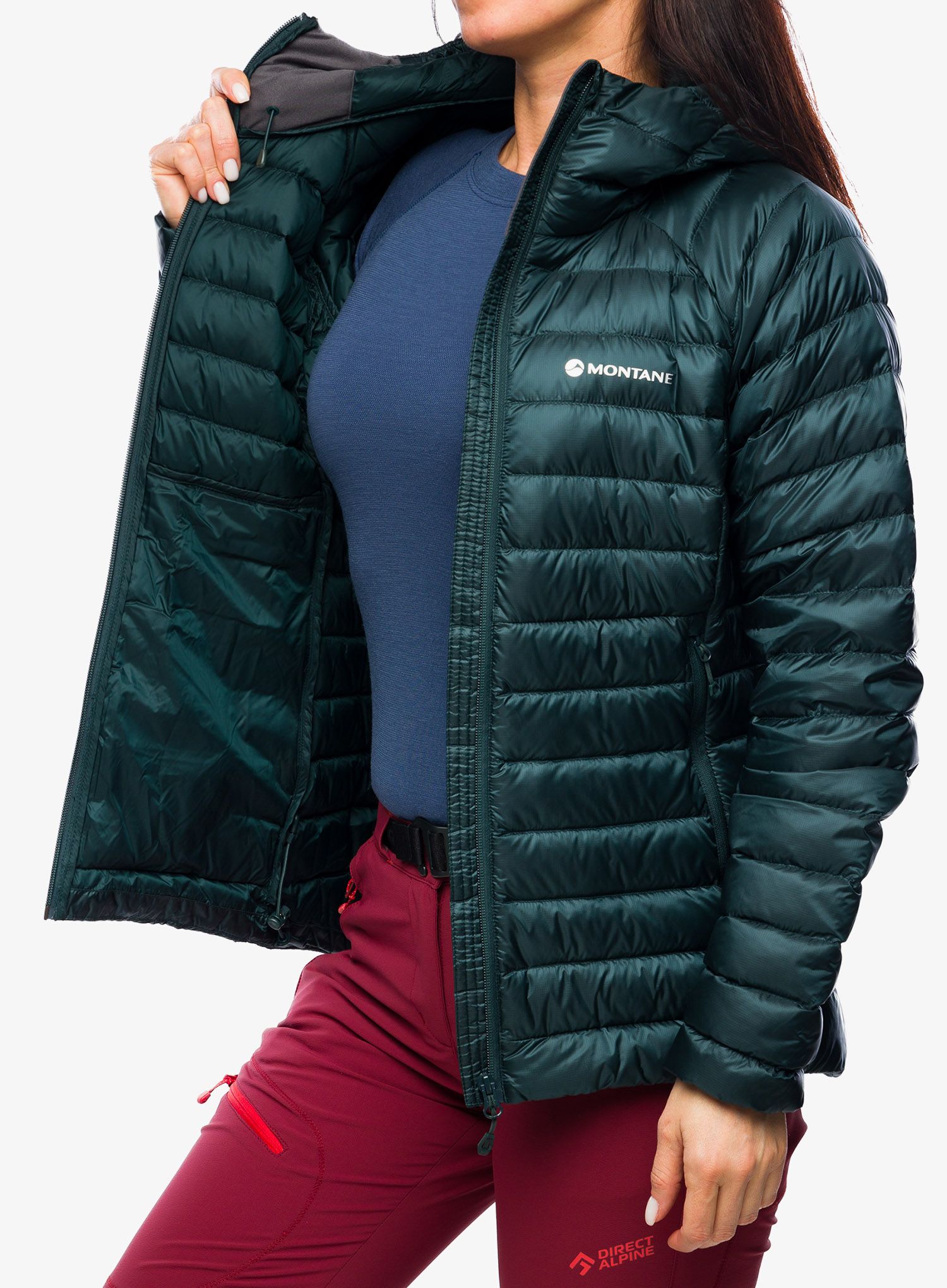 Пуховик жіноча Montane Anti-Freeze Hoodie - deep forest