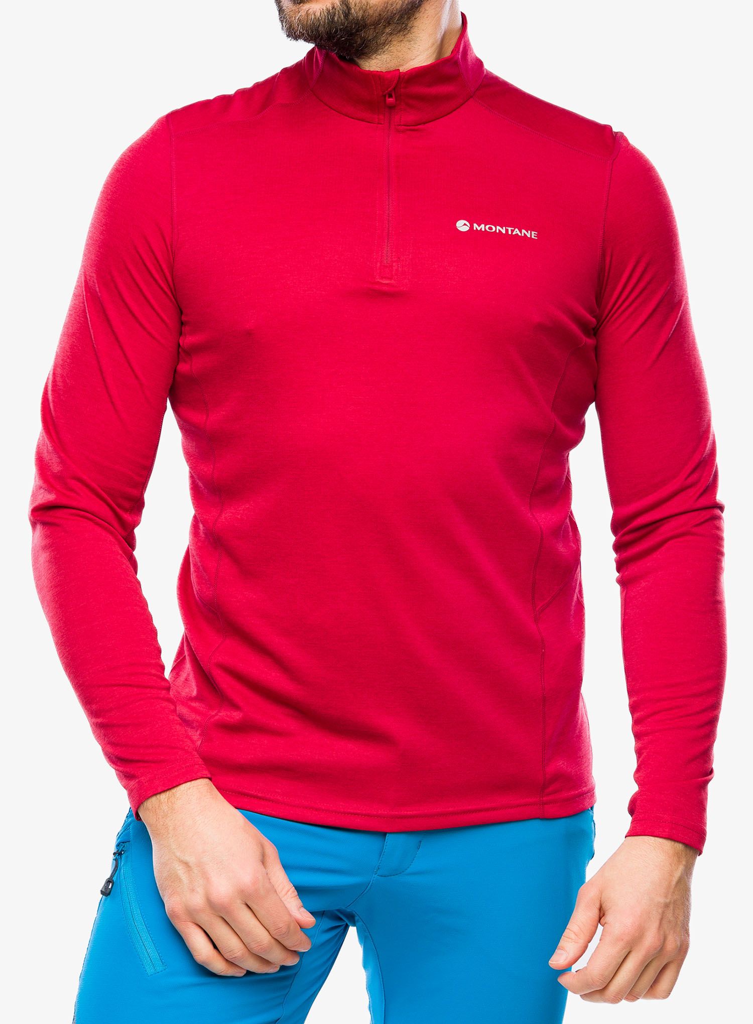 Термокофта Montane Dart Zip Neck - acer red