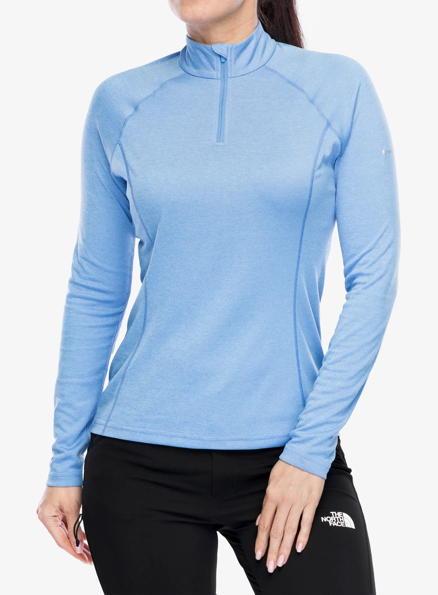 Термокофта жіноча Montane Dart Zip Neck - cornflower