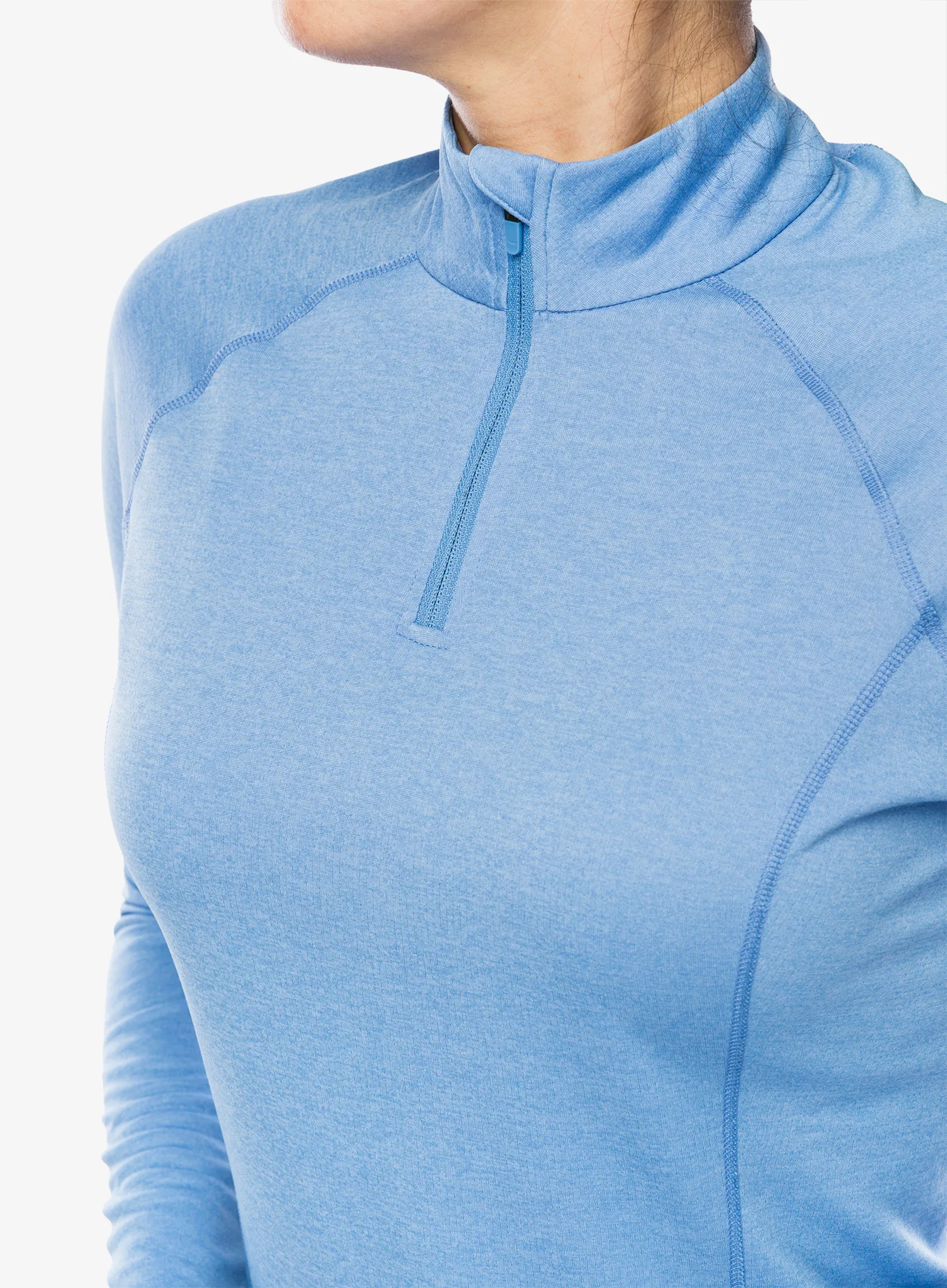 Термокофта жіноча Montane Dart Zip Neck - cornflower
