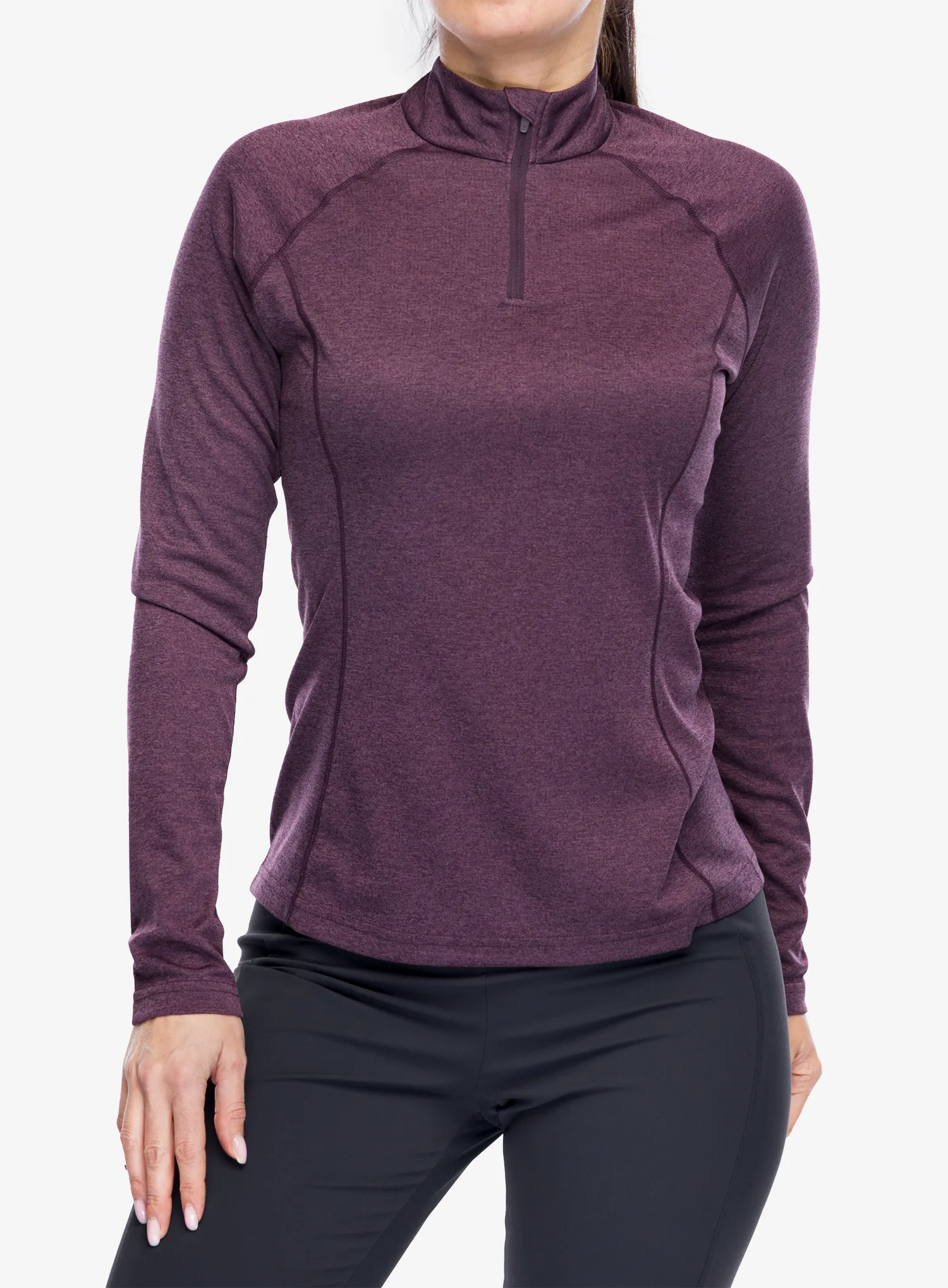 Термокофта жіноча Montane Dart Zip Neck - mulberry