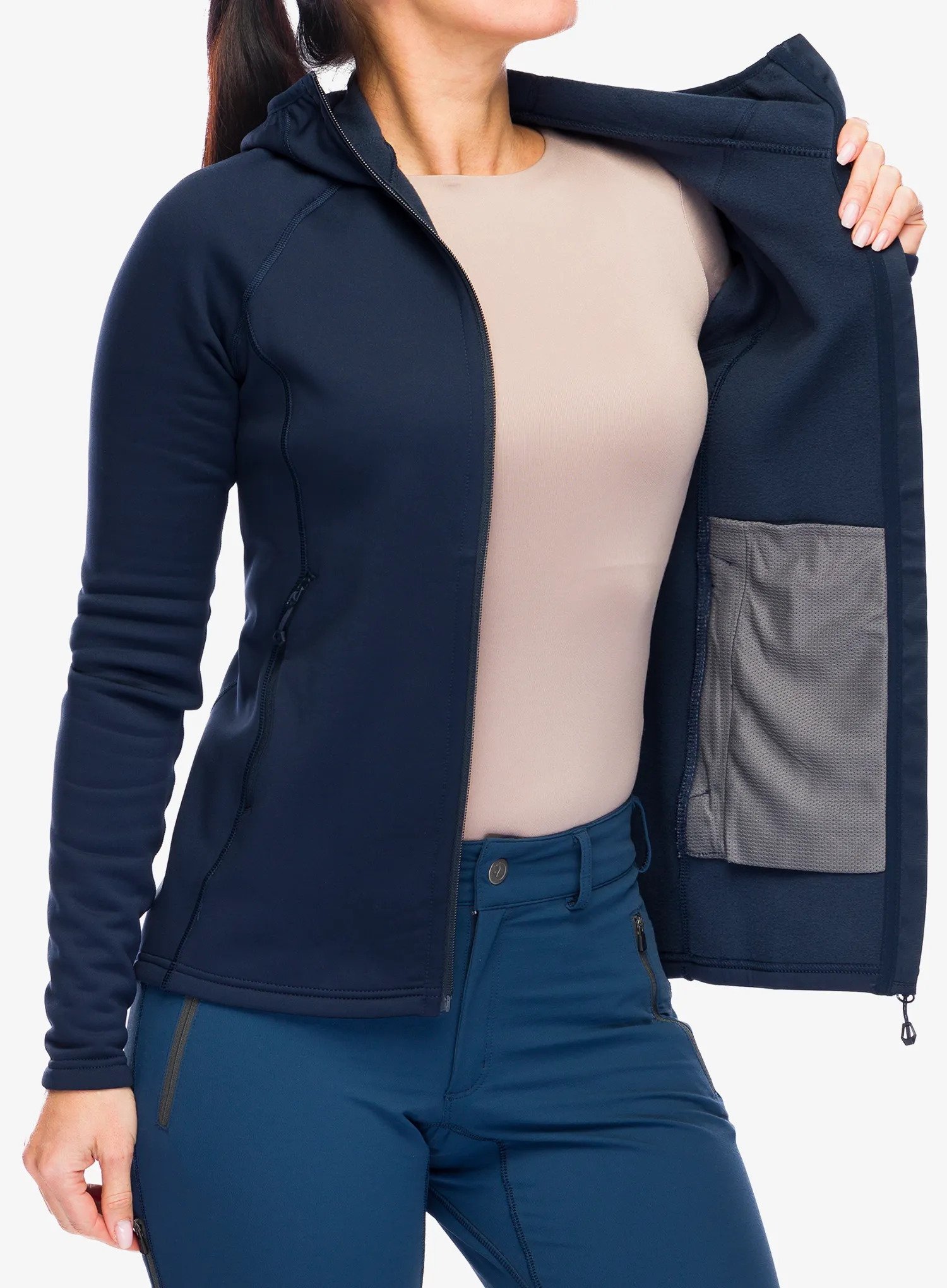 Кофта з каптуром жіноча Montane Fury Hoodie - eclipse blue
