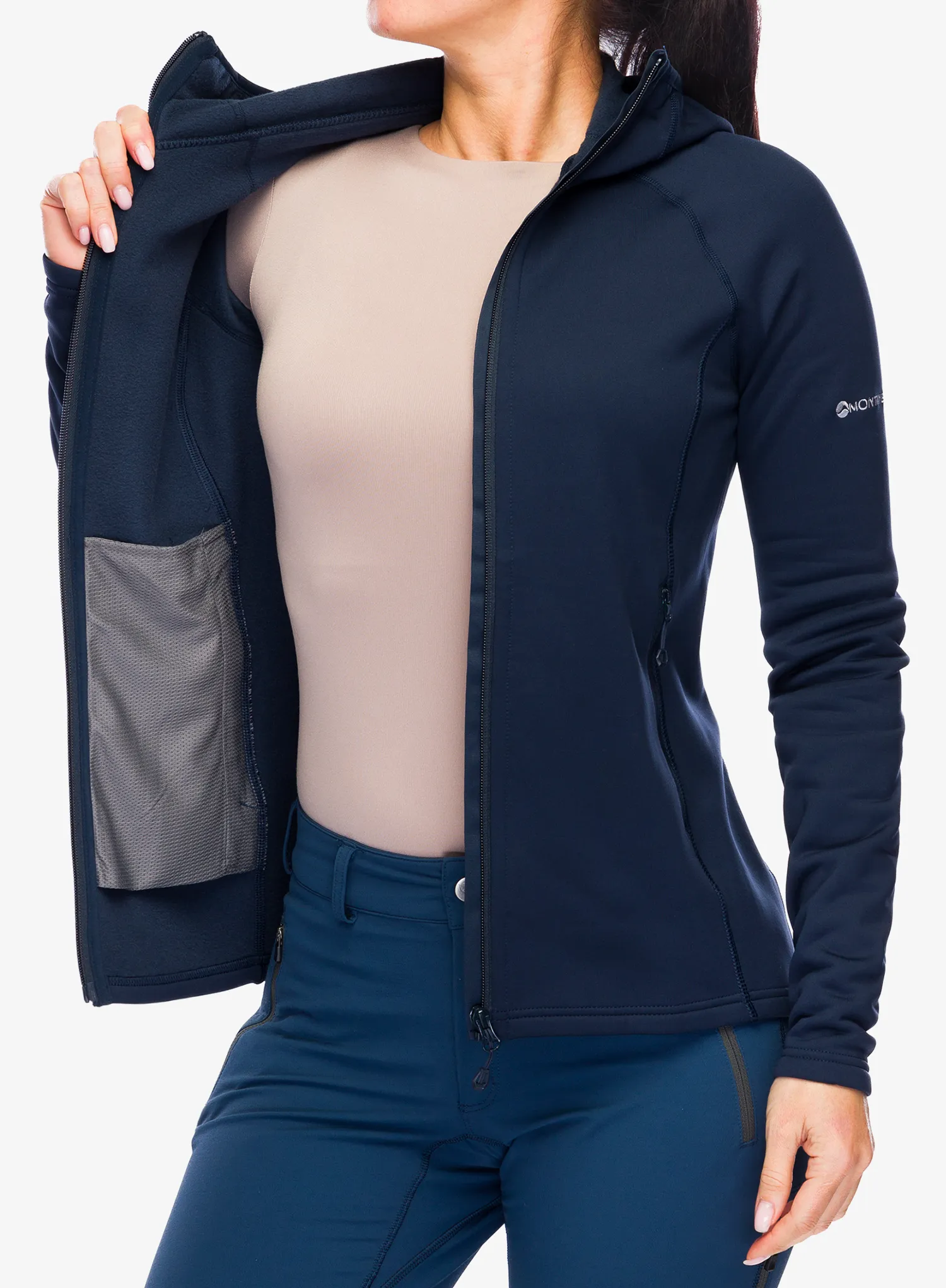 Кофта з каптуром жіноча Montane Fury Hoodie - eclipse blue