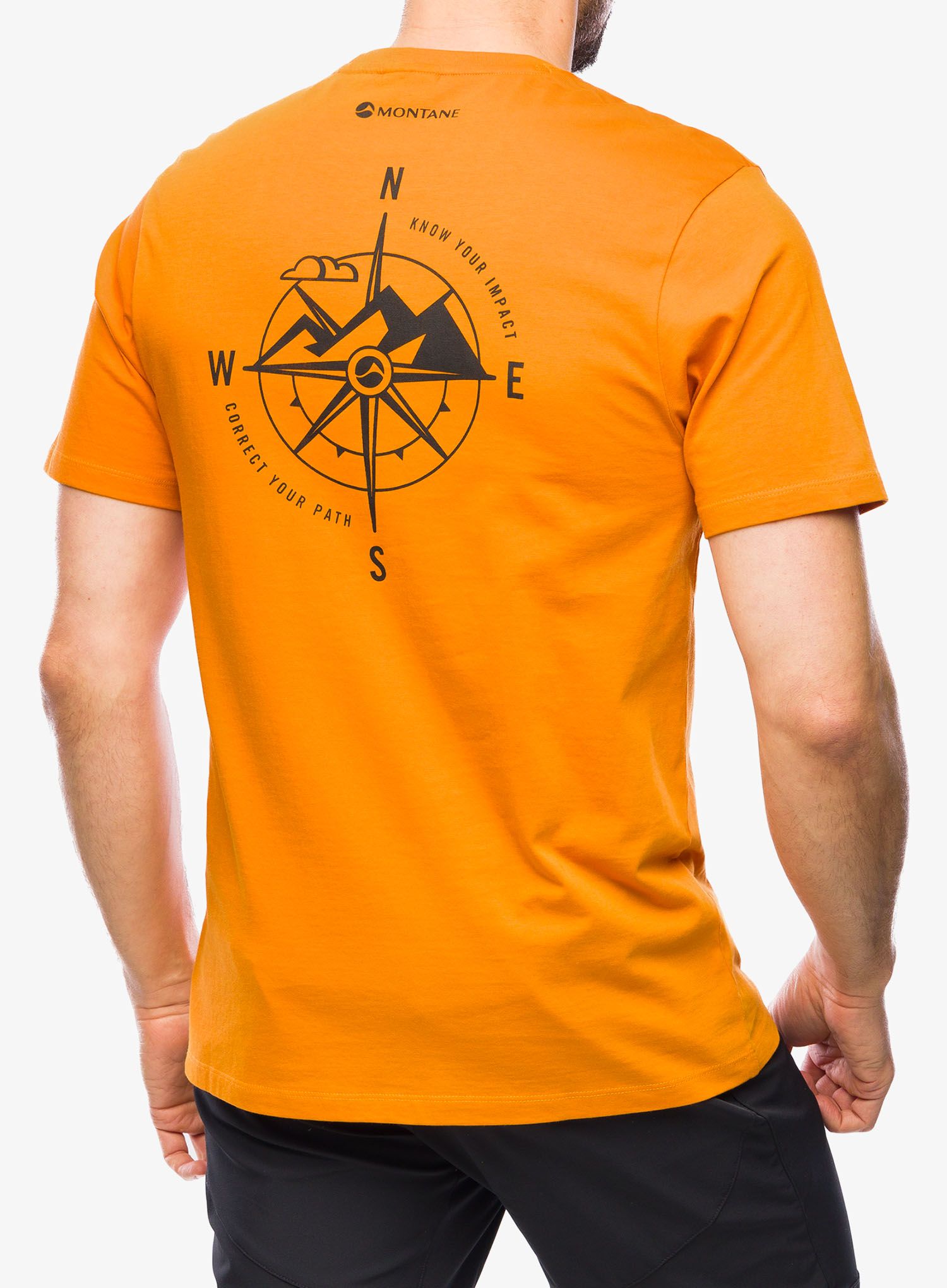 Футболка бавовняна Montane Impact Compass Tee - flame orange