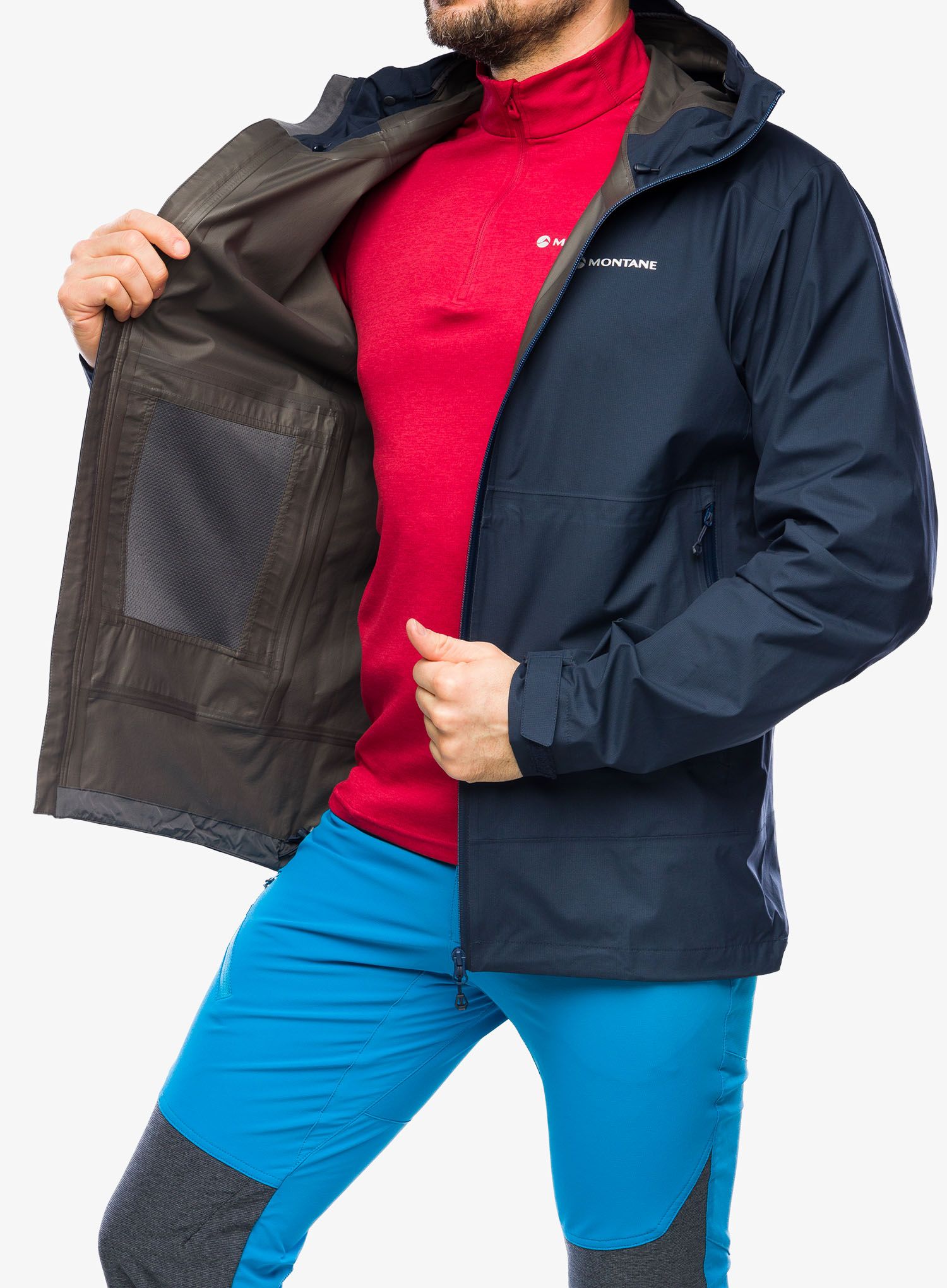 Куртка дощовик Montane Spirit Lite Jacket - eclipse blue