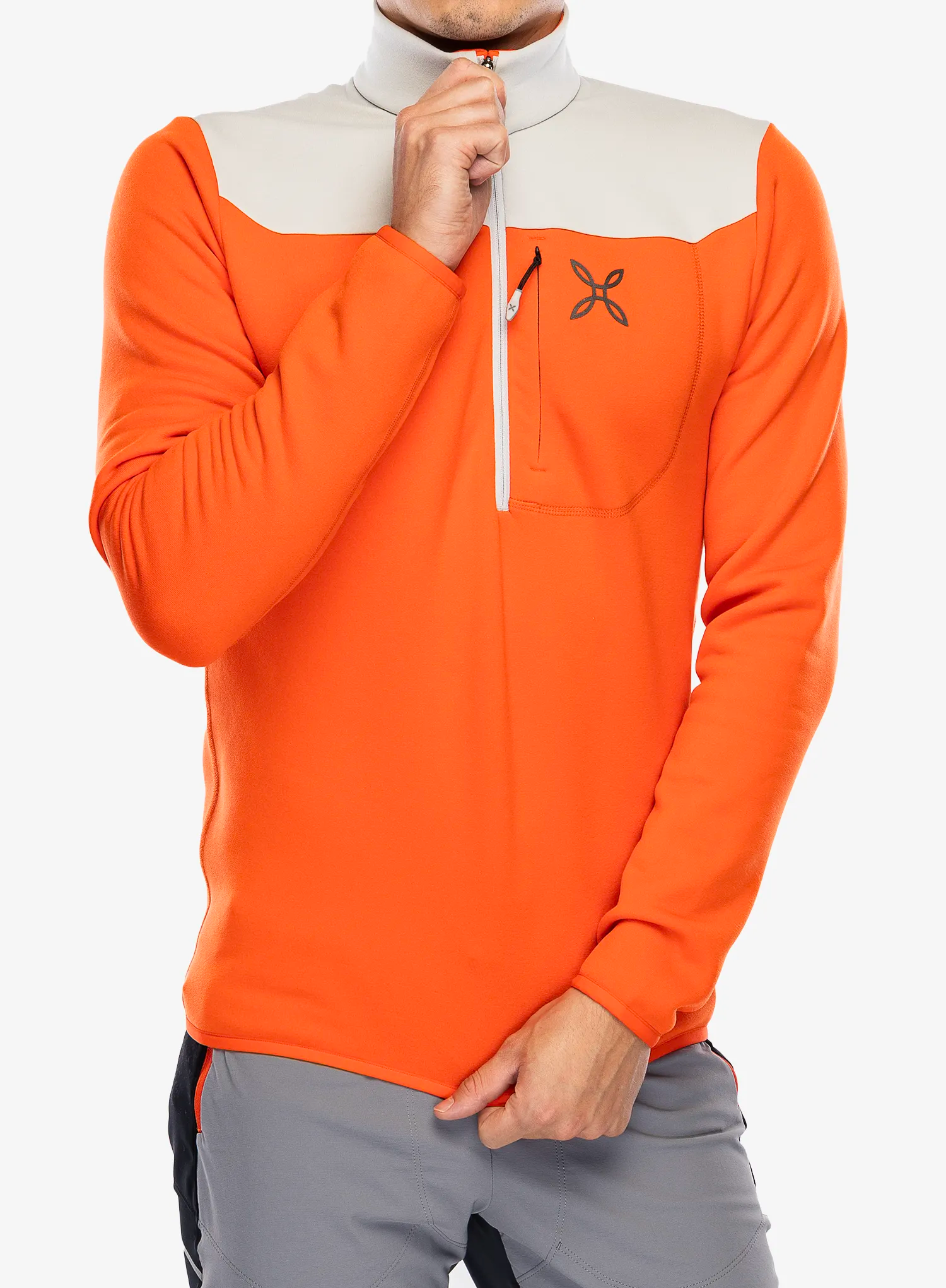 Кофта флісова Montura Altitude Anorak - orange/quiet grey