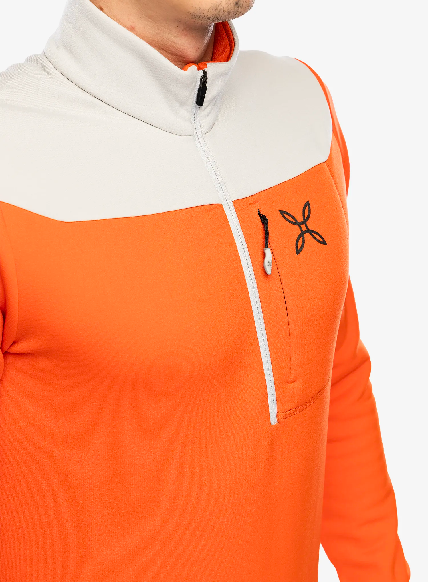 Кофта флісова Montura Altitude Anorak - orange/quiet grey