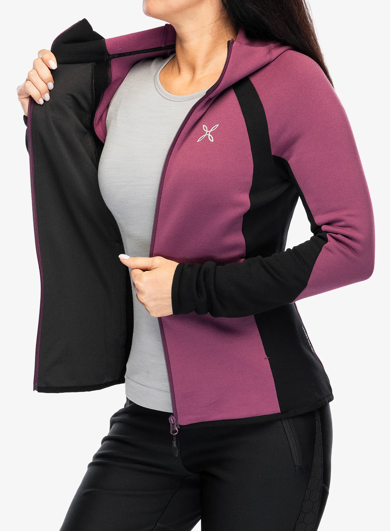 Кофта флісова жіноча Montura Altitude Maglia - wine red/light rose