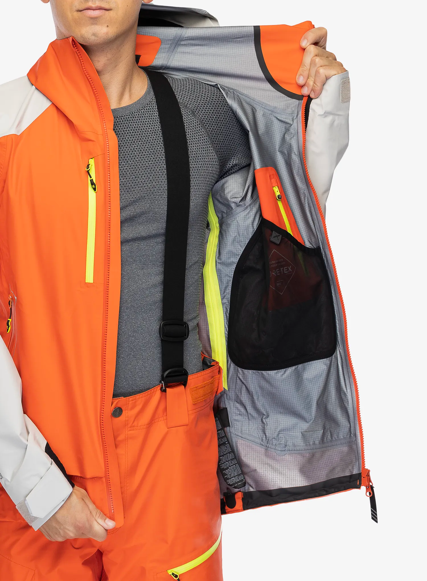 Куртка GORE-TEX Montura Cliff Jacket - orange/verde lime