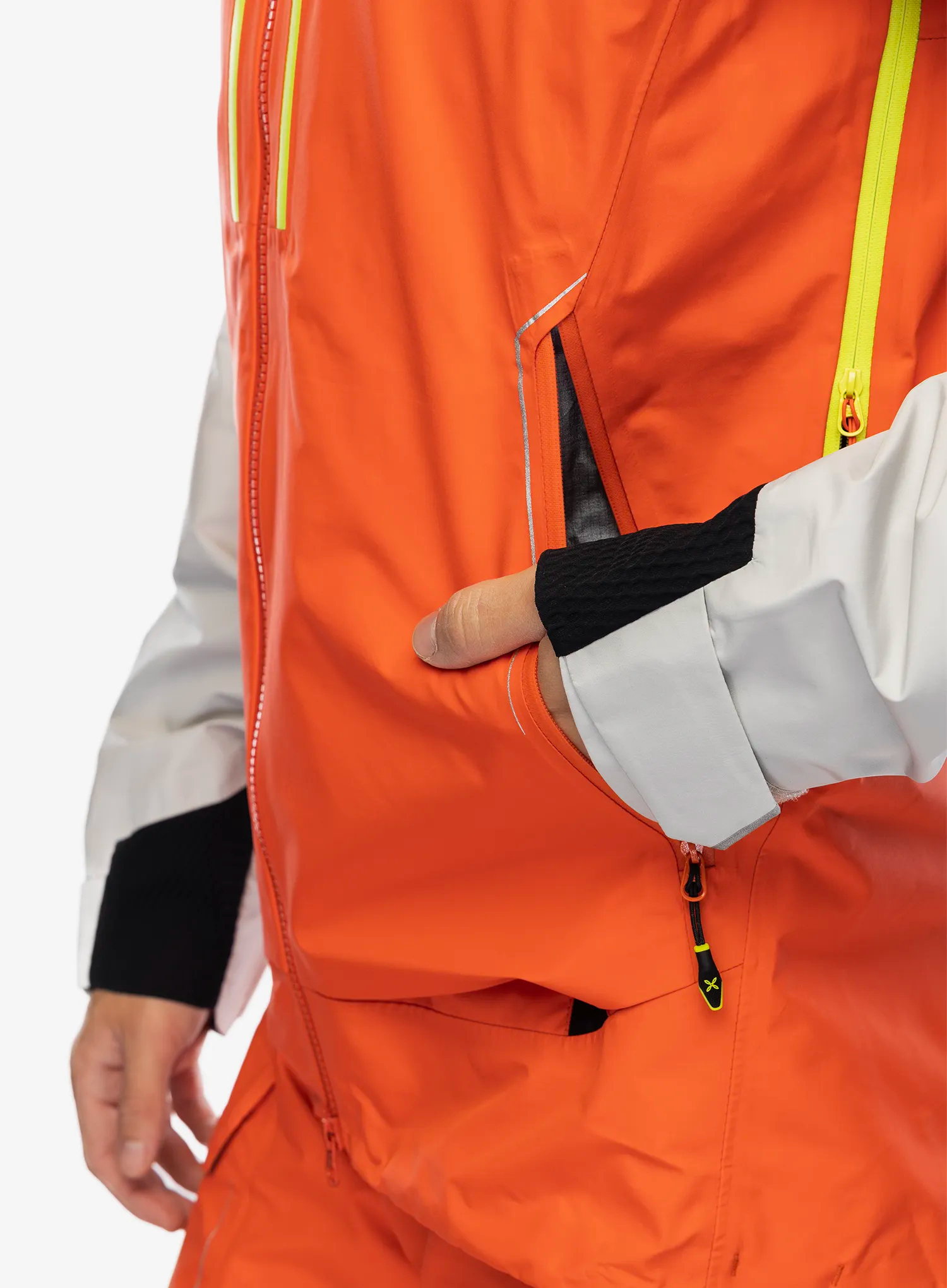 Куртка GORE-TEX Montura Cliff Jacket - orange/verde lime