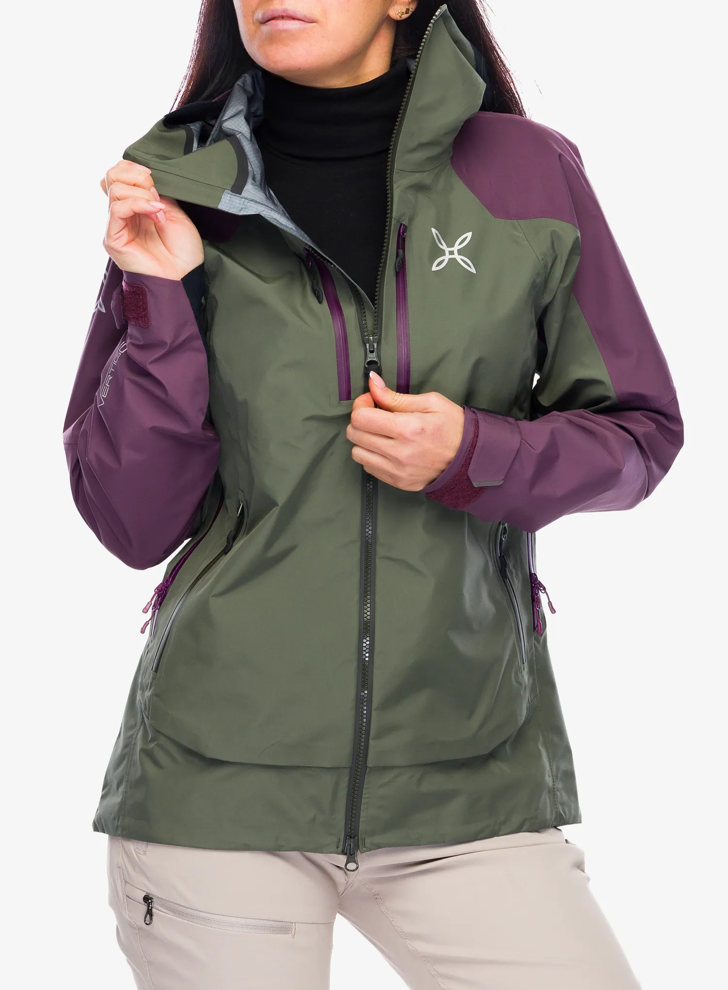 Куртка жіноча GORE-TEX Montura Cliff Jacket - sage green/wine red