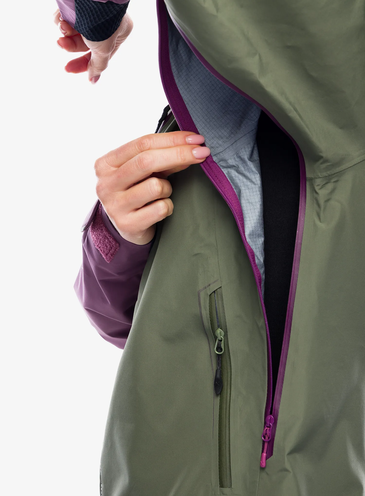 Куртка жіноча GORE-TEX Montura Cliff Jacket - sage green/wine red