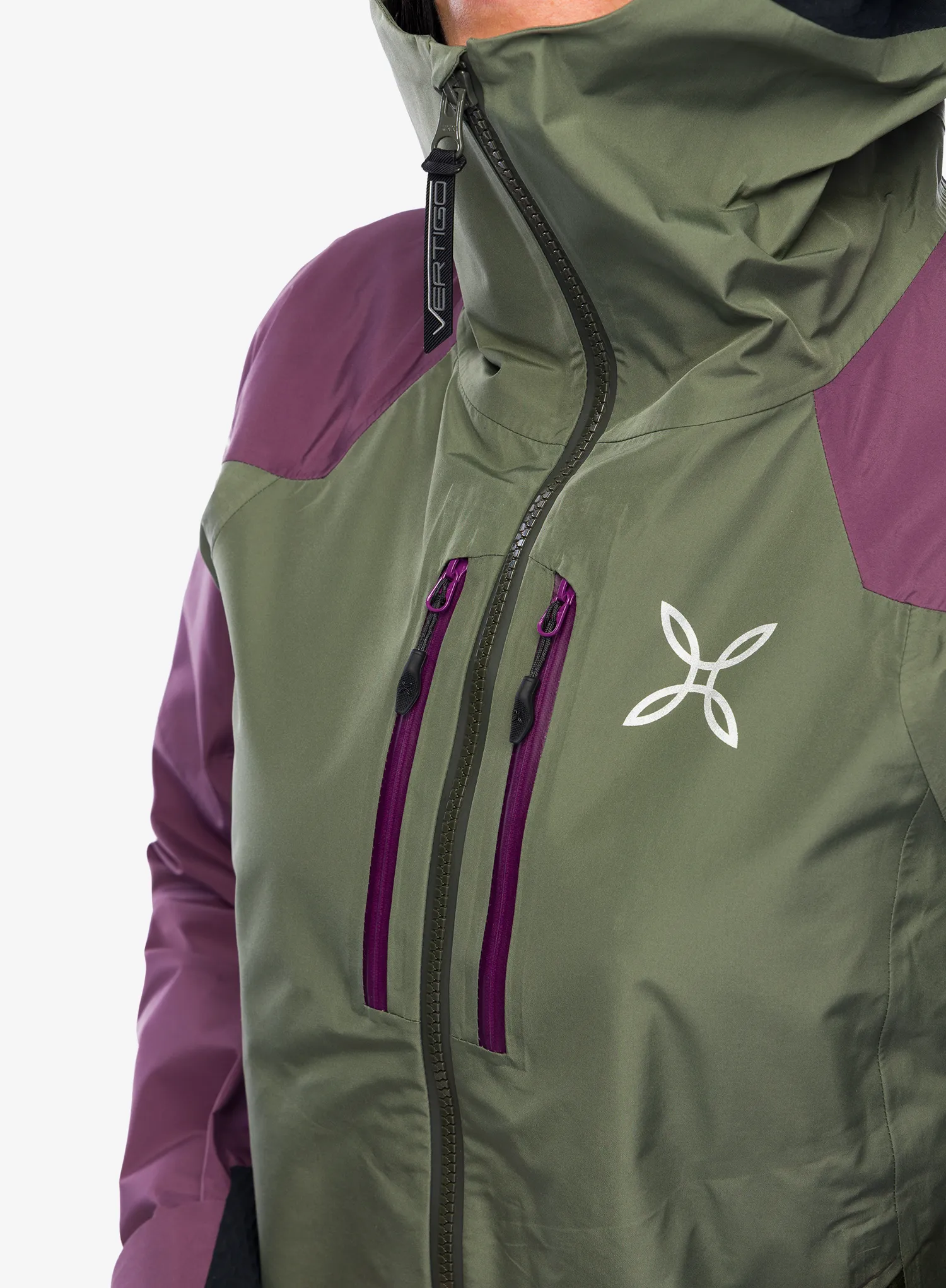 Куртка жіноча GORE-TEX Montura Cliff Jacket - sage green/wine red