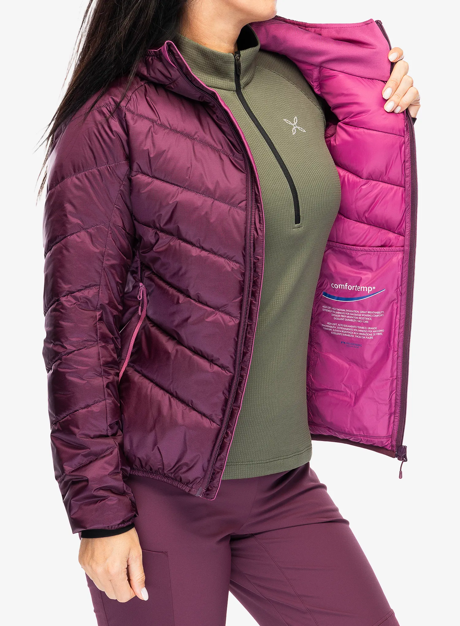 Куртка жіноча Montura Destiny Duvet - wine red/baton rouge
