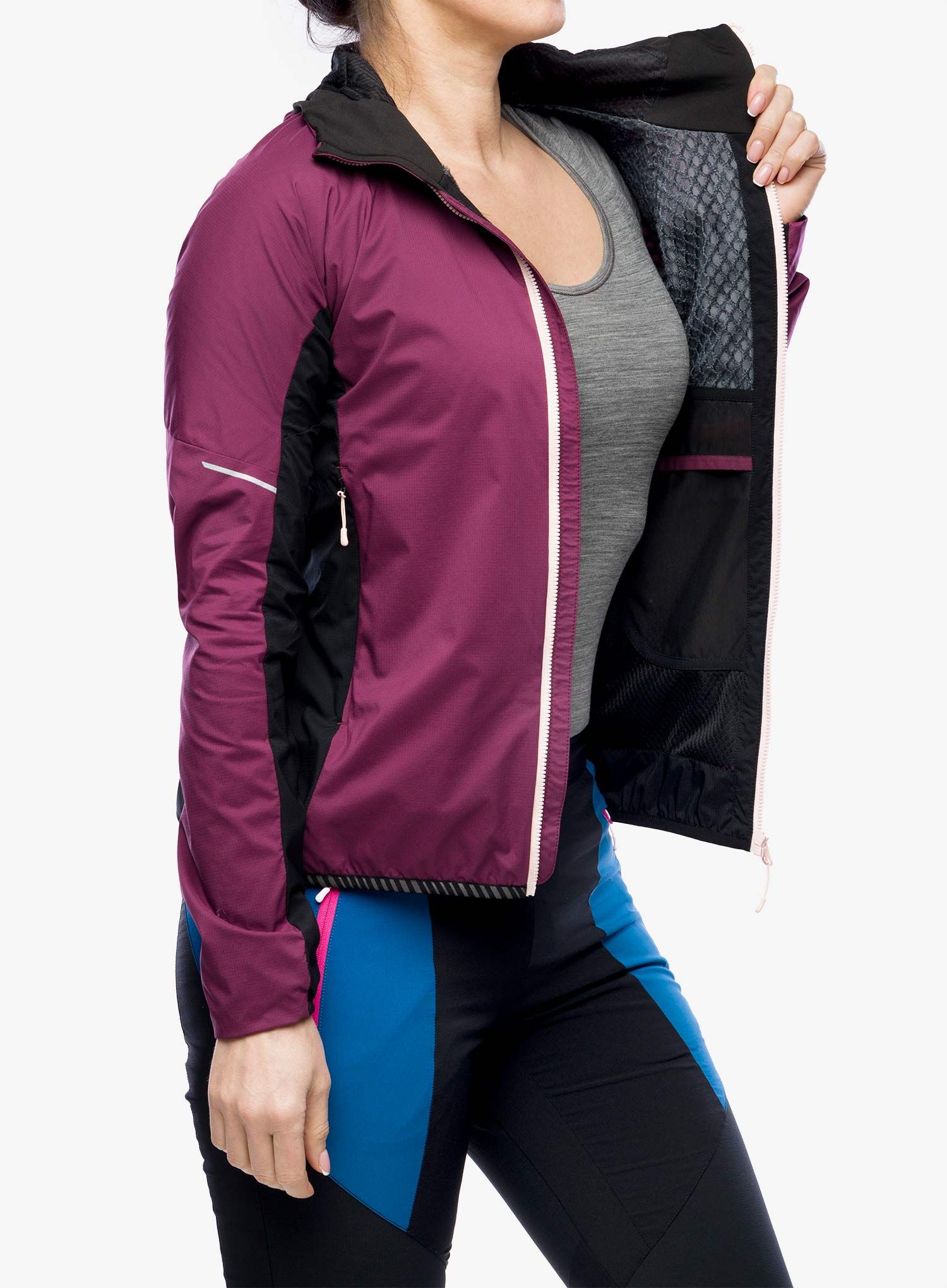 Куртка softshell жіноча Montura Eiger Light Jacket - wine red/light rose