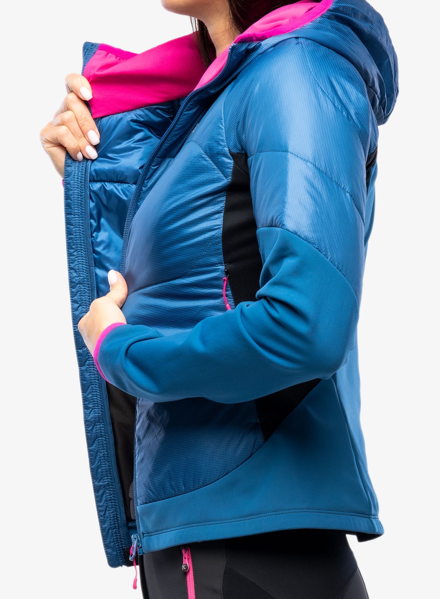 Куртка скітурингова жіноча Montura Enigma Hybrid Jacket - deep blue/intense violet