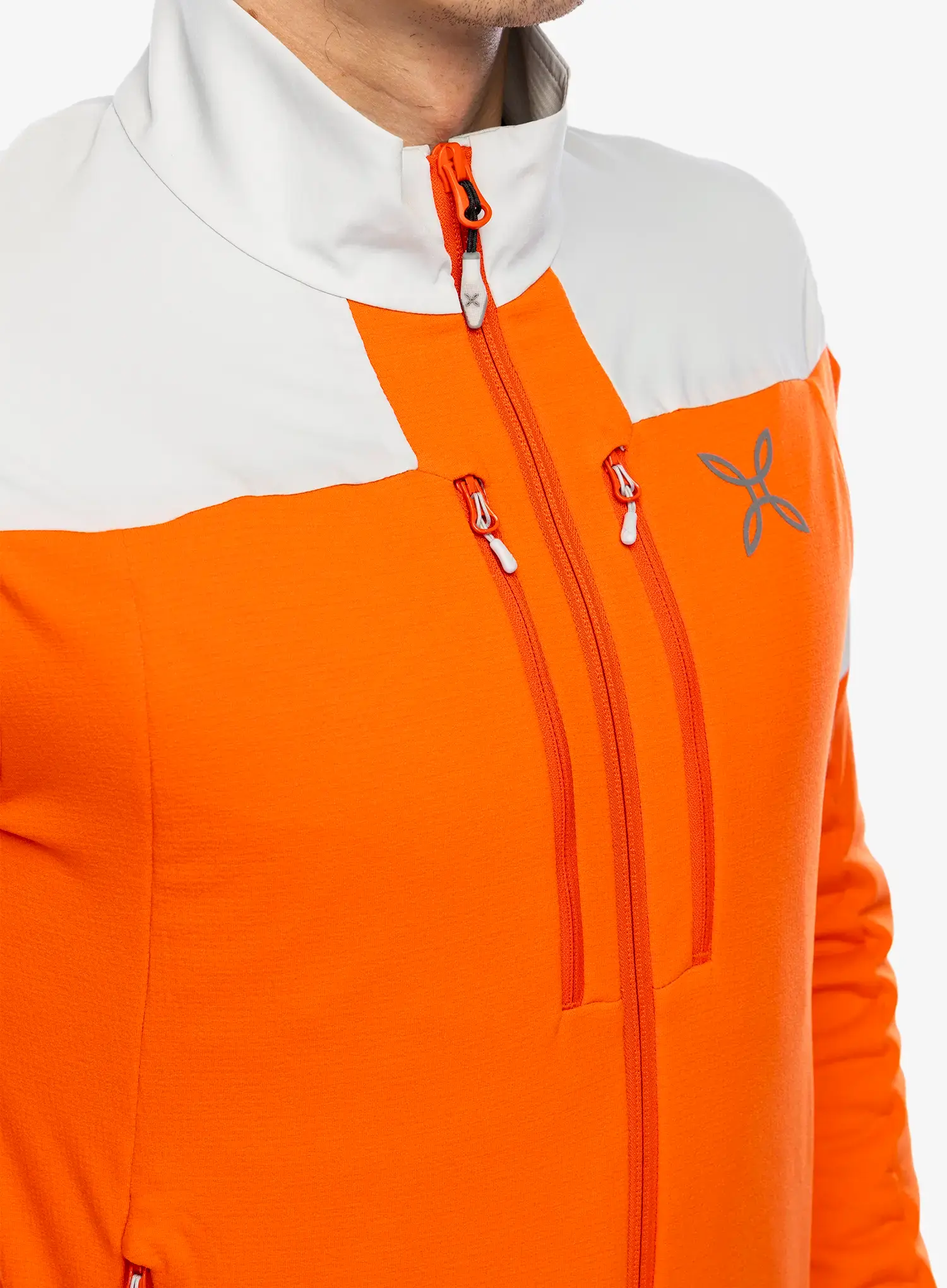 Кофта без каптура Montura Force Maglia - orange/quiet grey