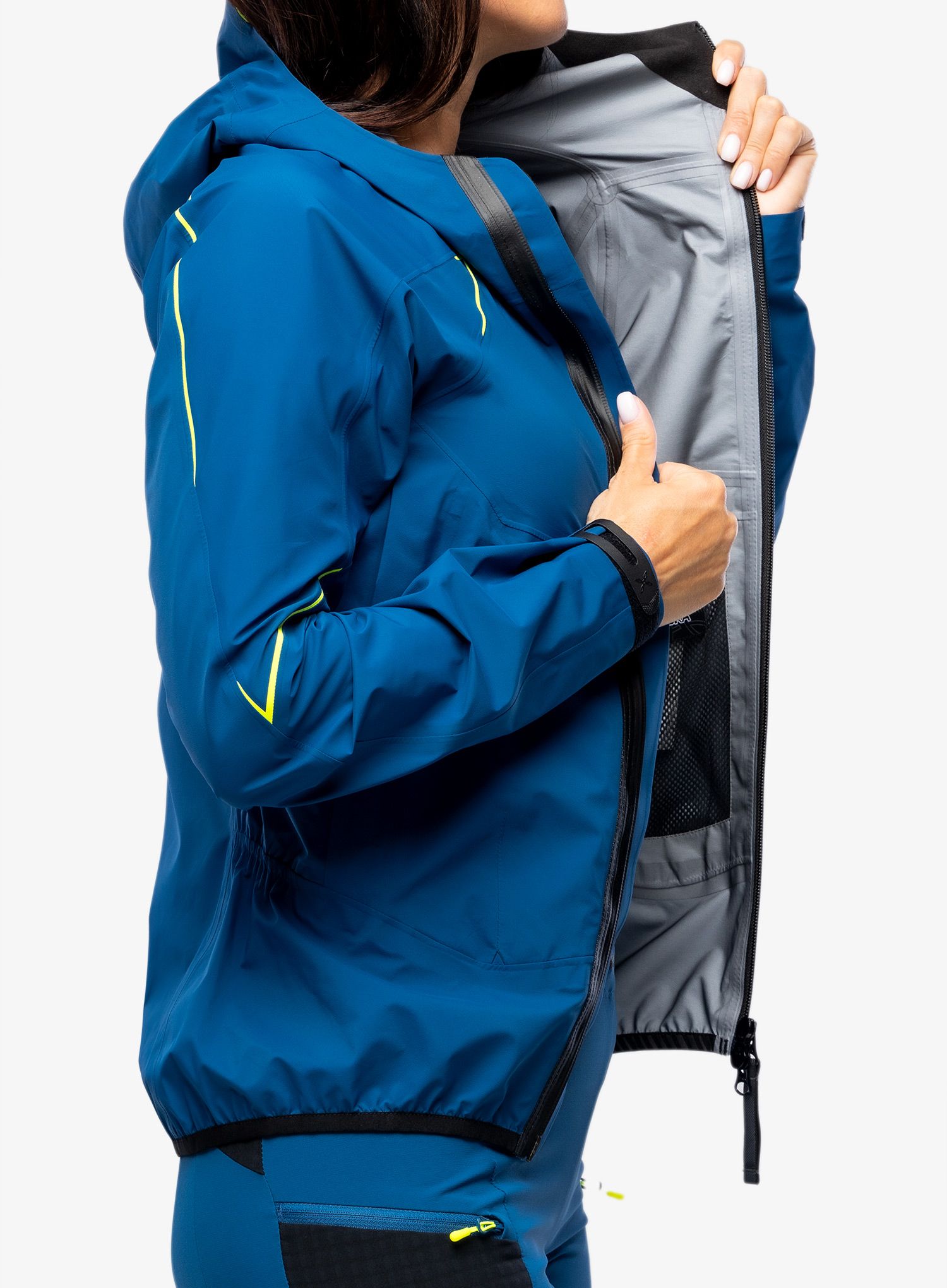 Куртка скітурингова жіноча Montura Magic 2.0 Jacket - deep blue/yellow fluo