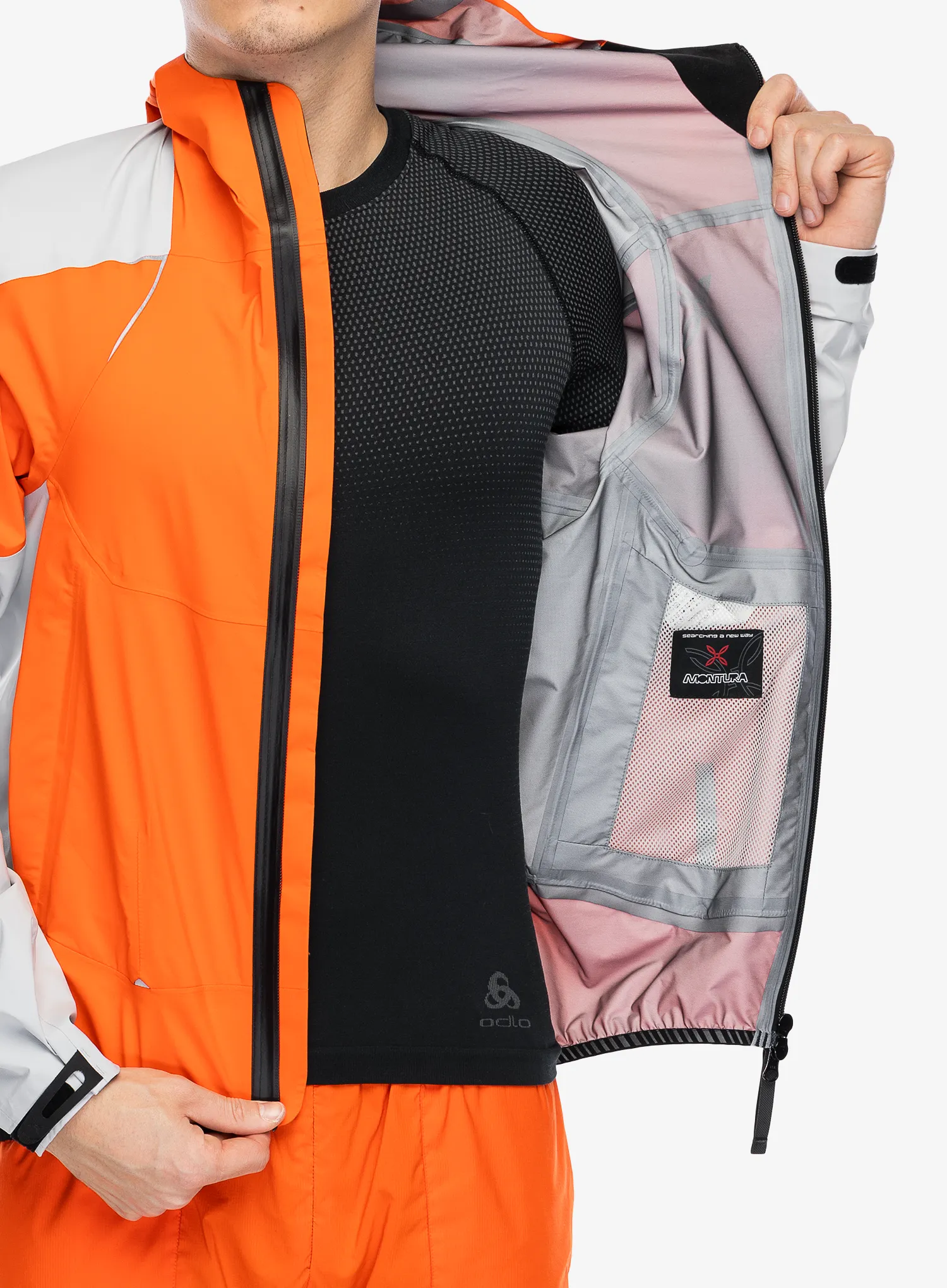 Куртка дощовик Montura Magic 2.0 Jacket - orange/quiet grey