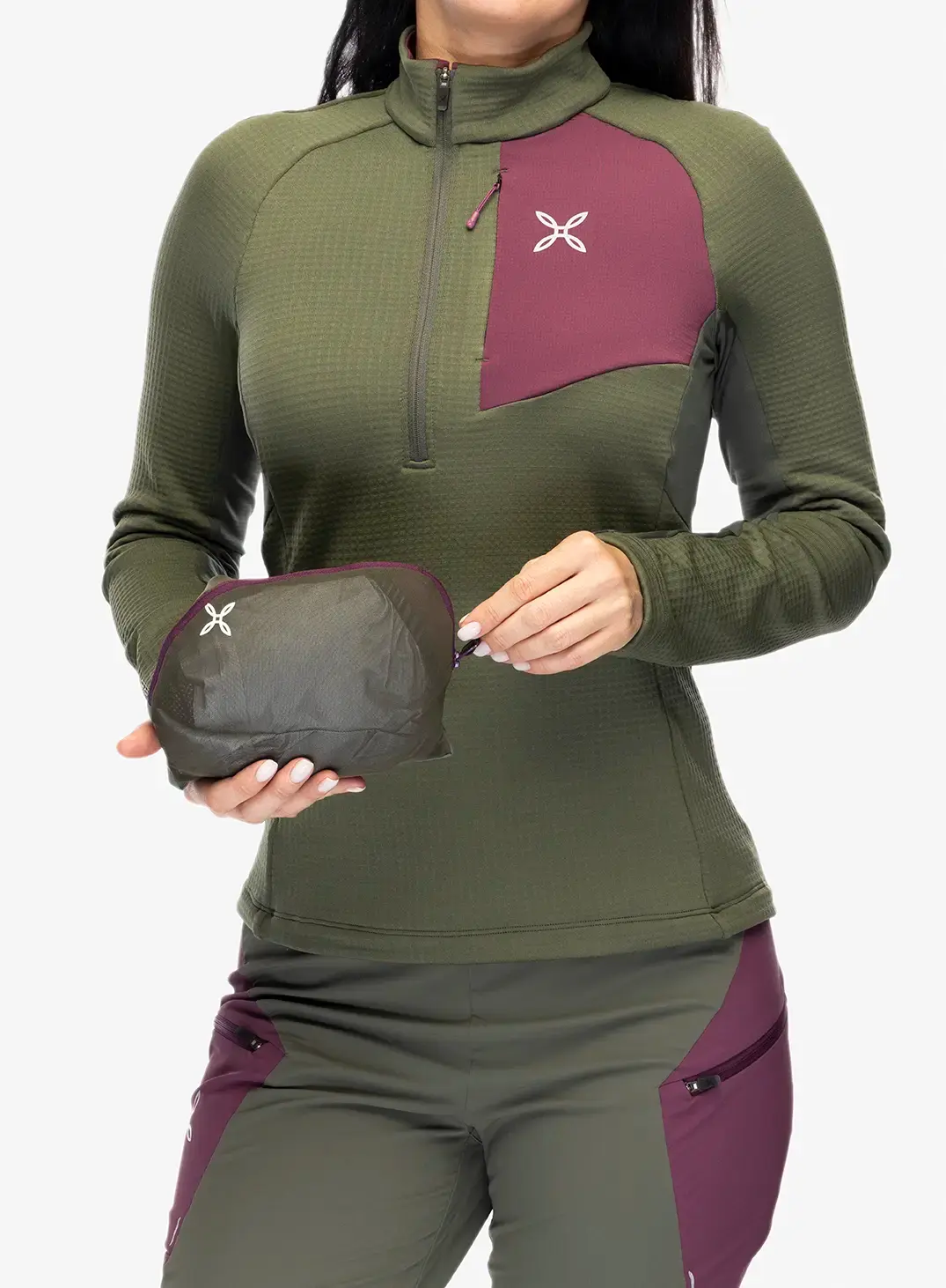 Куртка з мембраною жіноча Montura Magic 2.0 Jacket - sage green/wine red