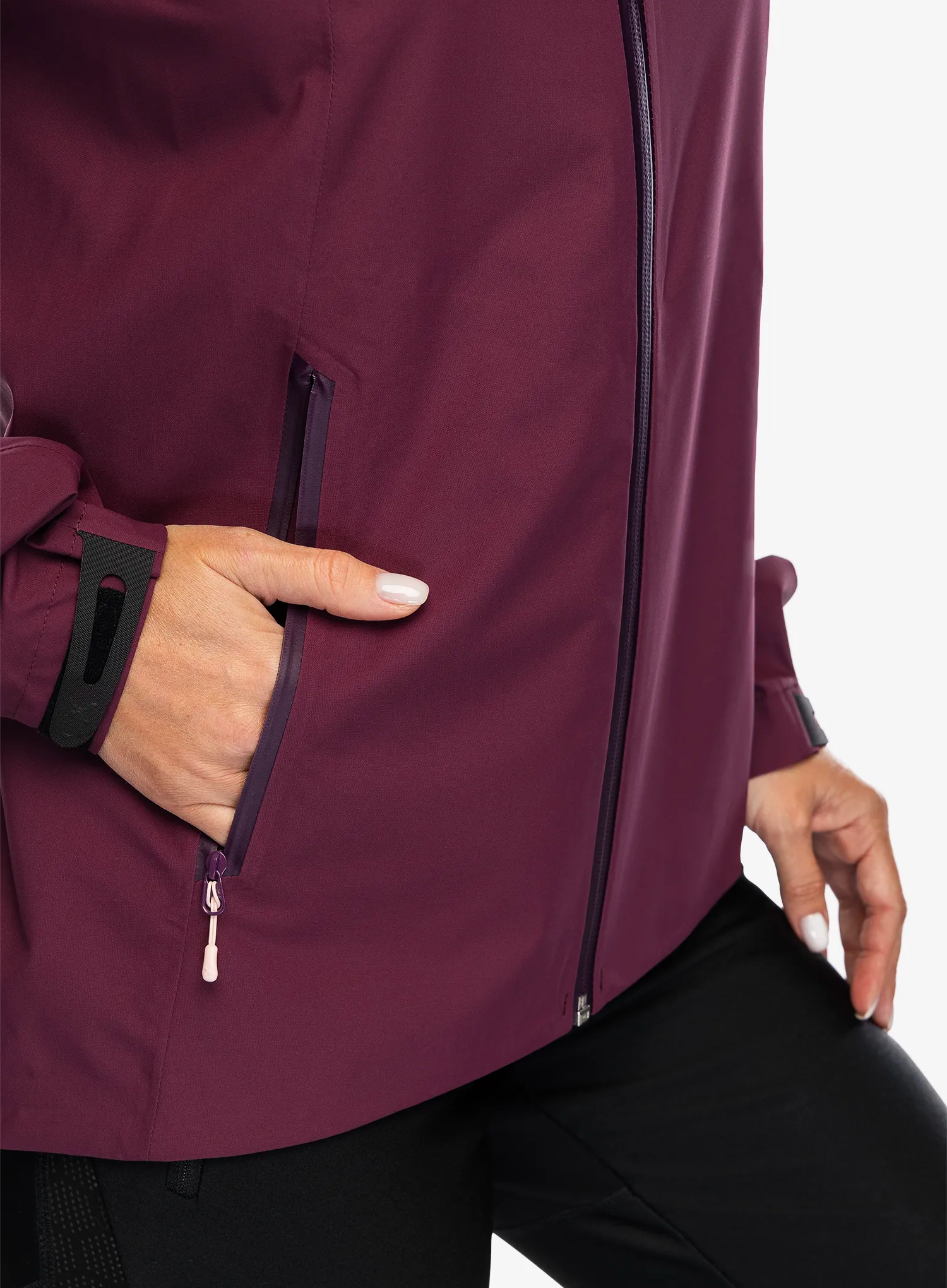 Куртка дощовик жіноча Montura Nordik Jacket - wine red/light rose