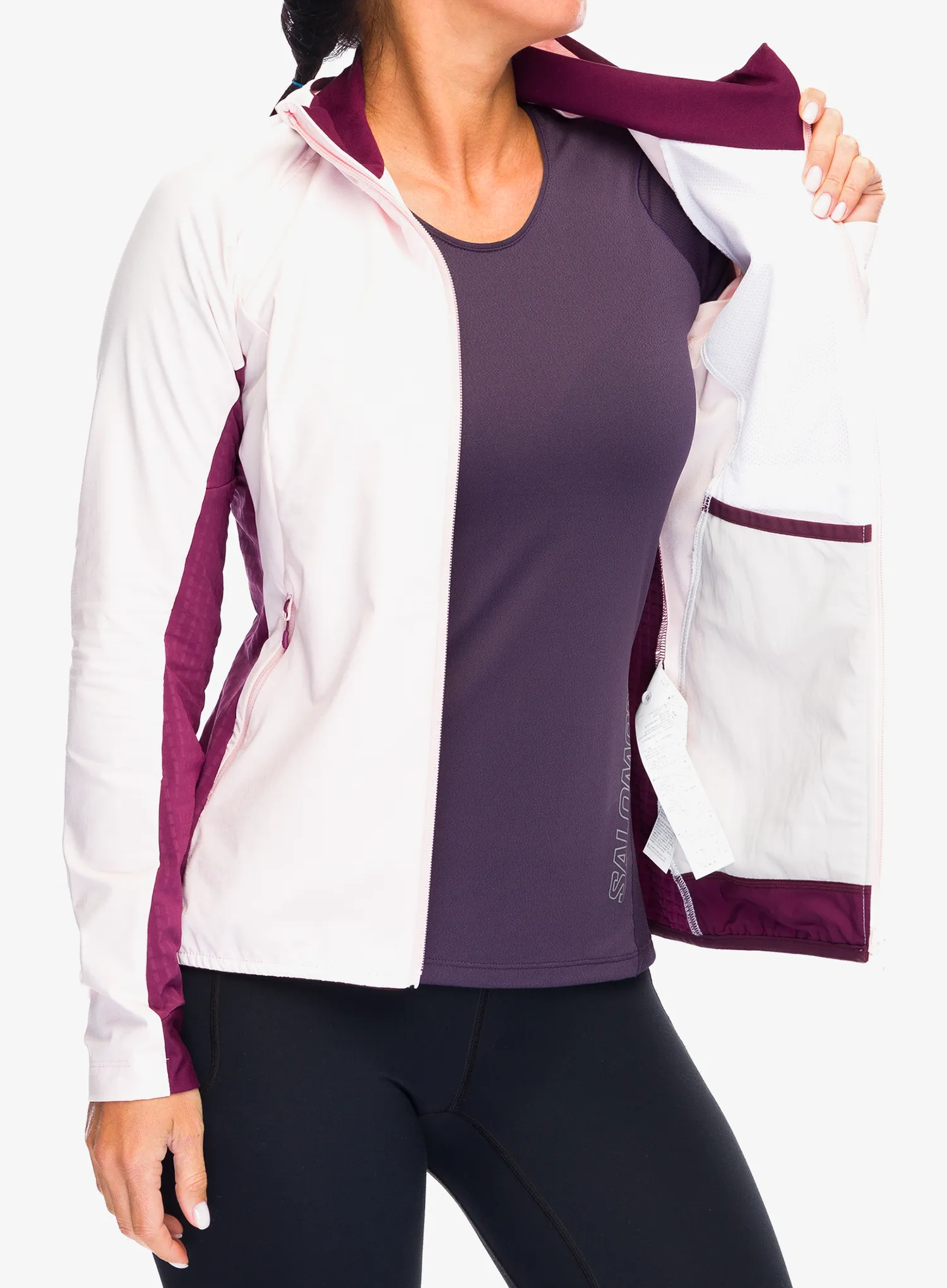 Кофта для бігу жіноча Montura Peak Jacket - light rose/wine red