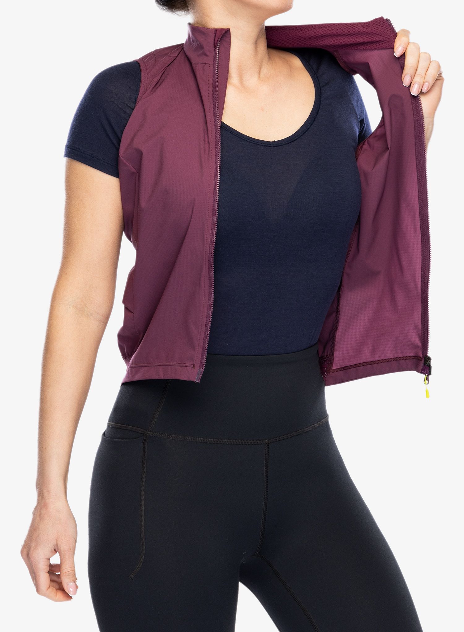 Bеложилет жіночий Montura Rando Cycling Windproof Vest - wine red