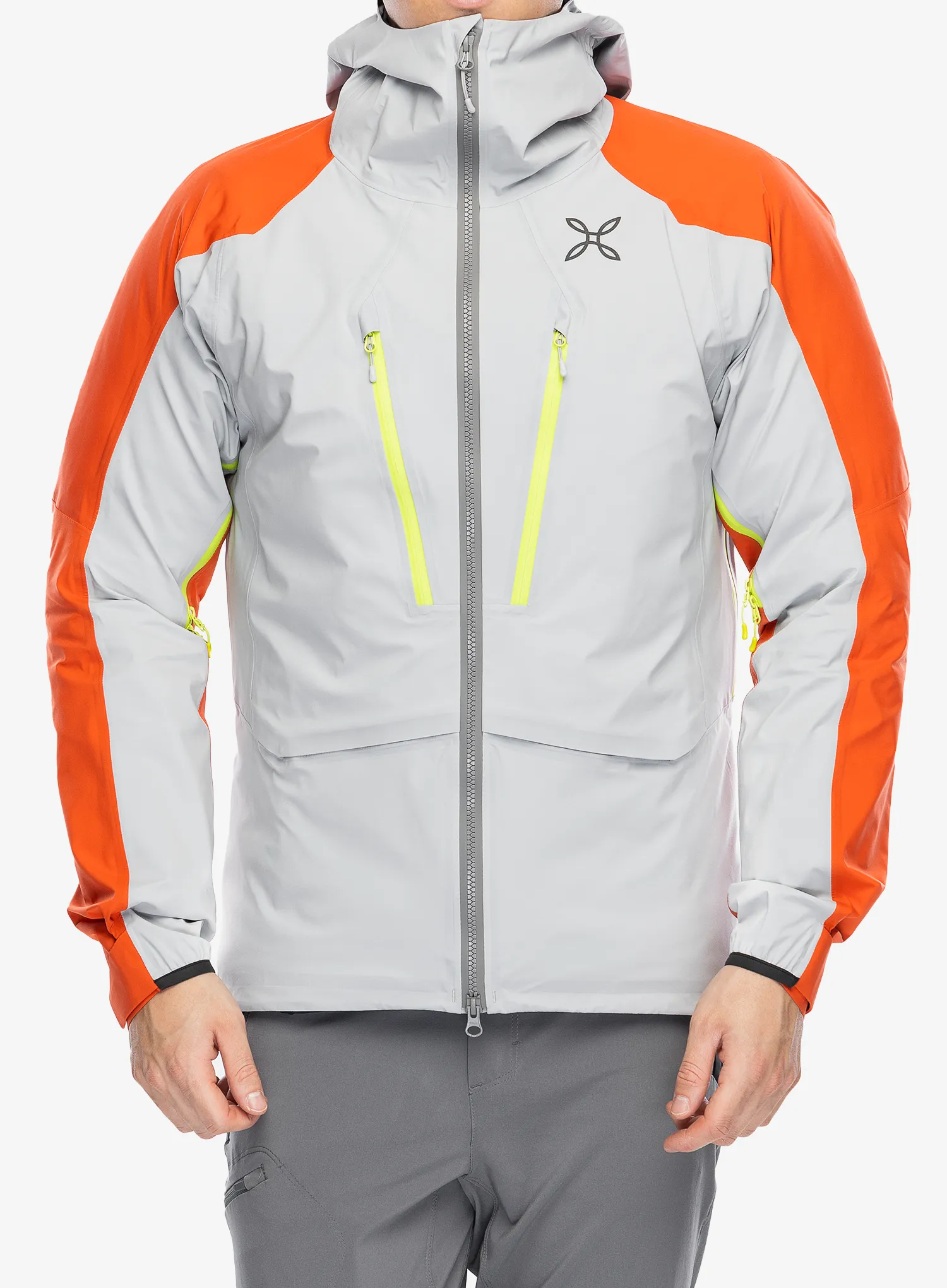 Куртка GORE-TEX Montura Reactive Jacket - quiet grey/orange