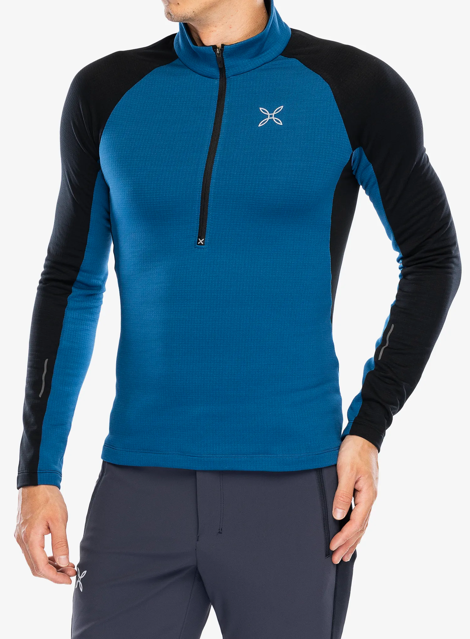 Кофта без каптура Montura Run Soft Zip Maglia - deep blue