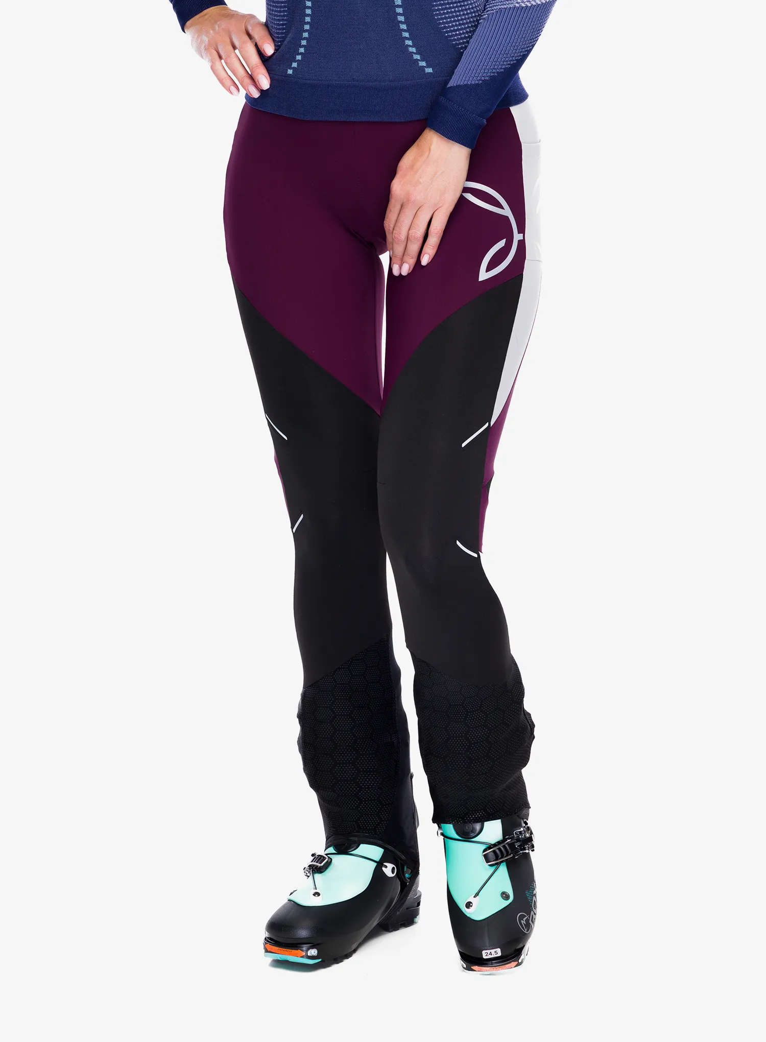 Легінси для тренувань жіночі Montura Slick 2 Pants - wine red/quiet grey