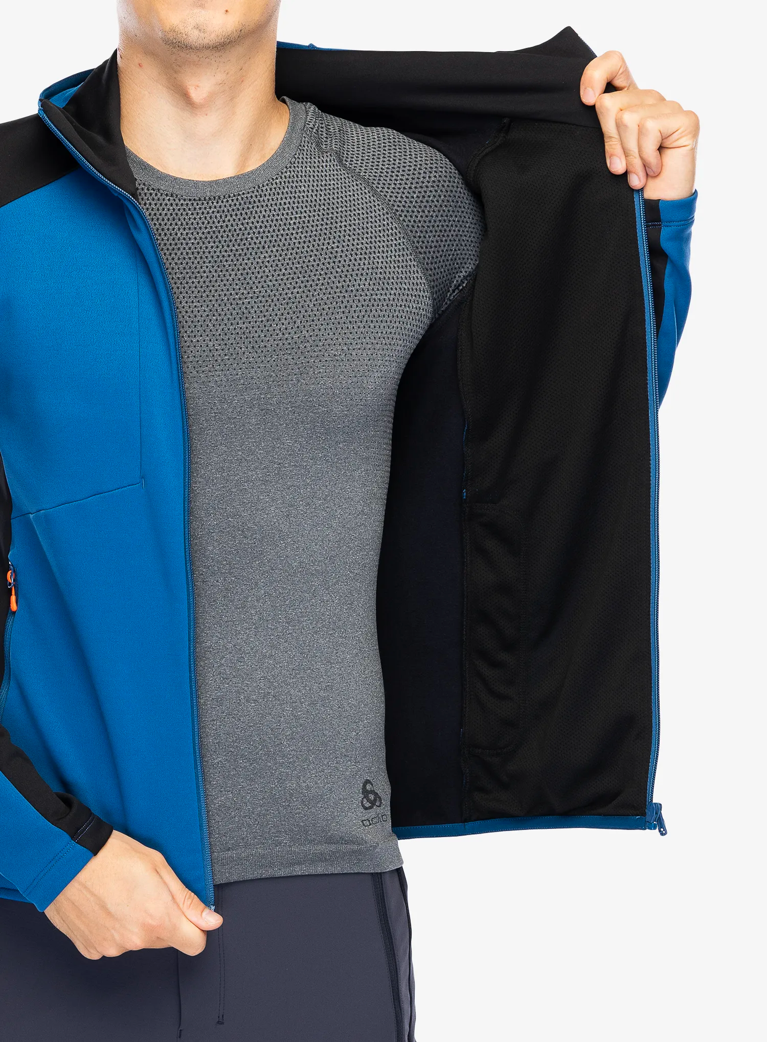 Кофта на замку Montura Smooth Maglia - deep blue/orange