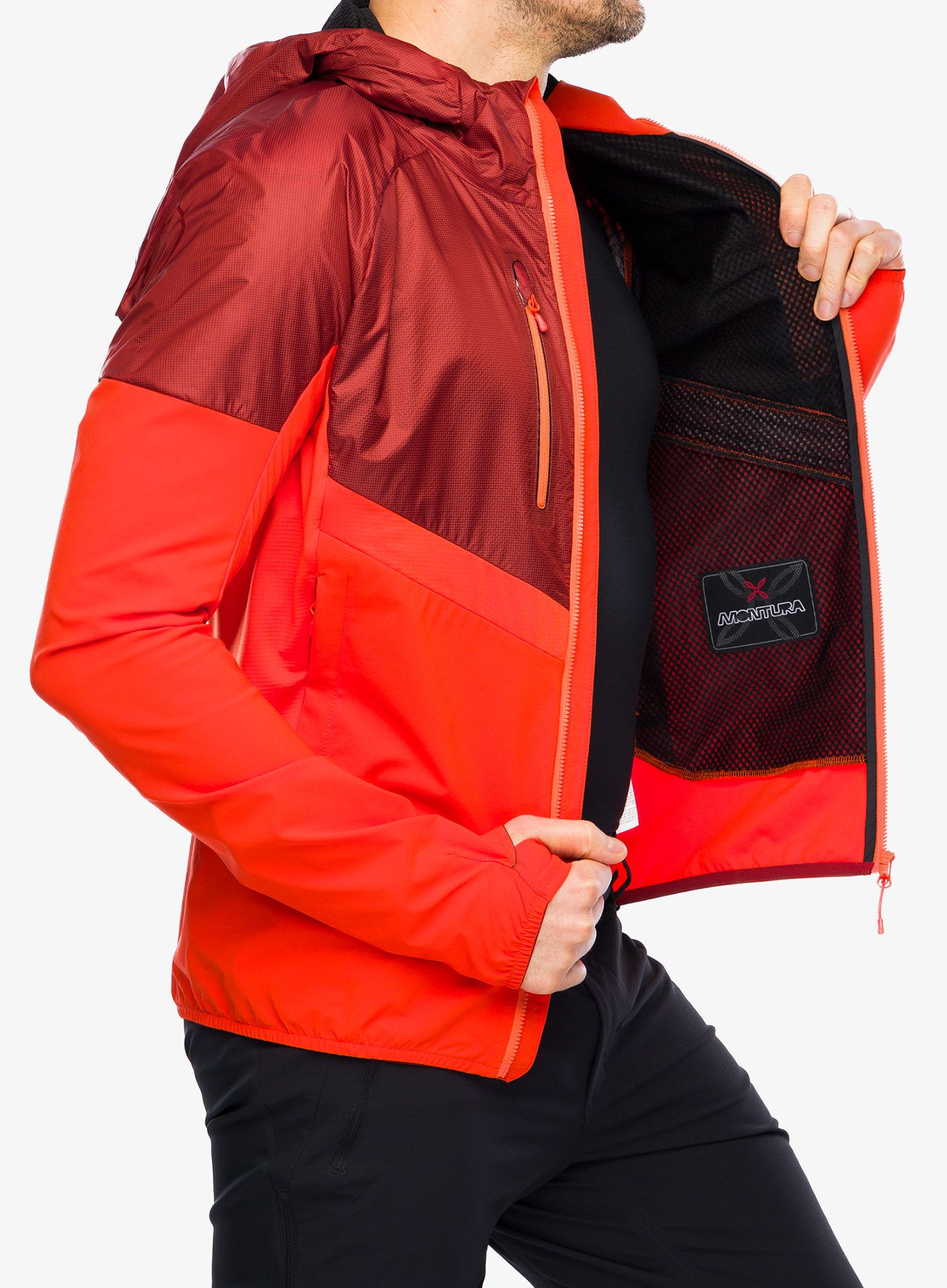 Куртка softshell Montura Spitze Hybrid Jacket - bright orange/tobacco