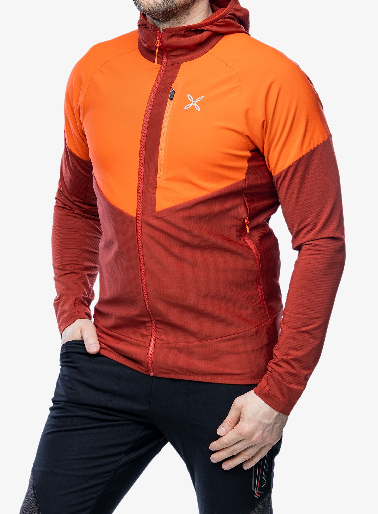Кофта на замку Montura Spitze Maglia - tobacco/bright orange