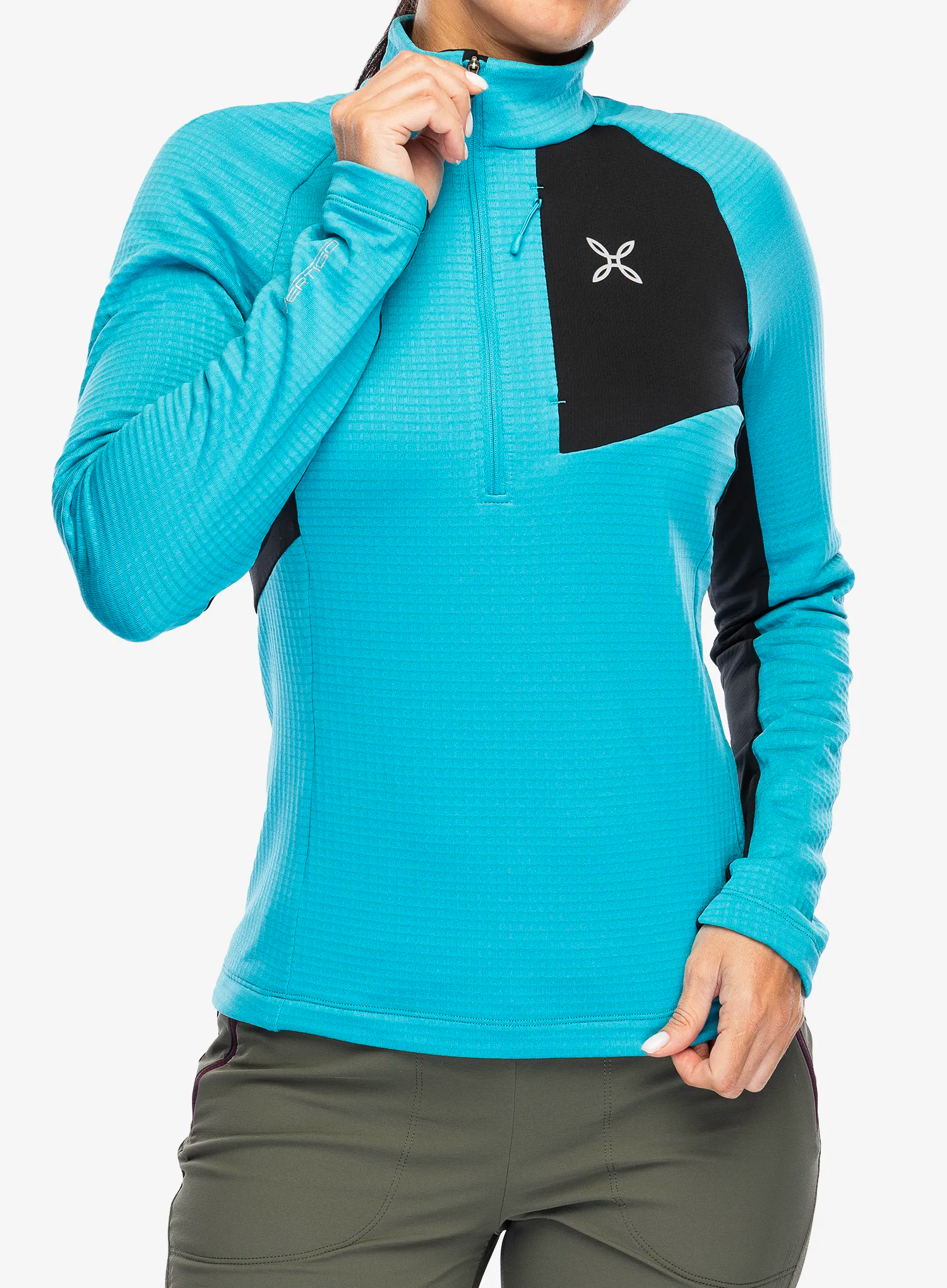 Кофта жіноча без каптура Montura Stretch Color 3 Zip Maglia - marine