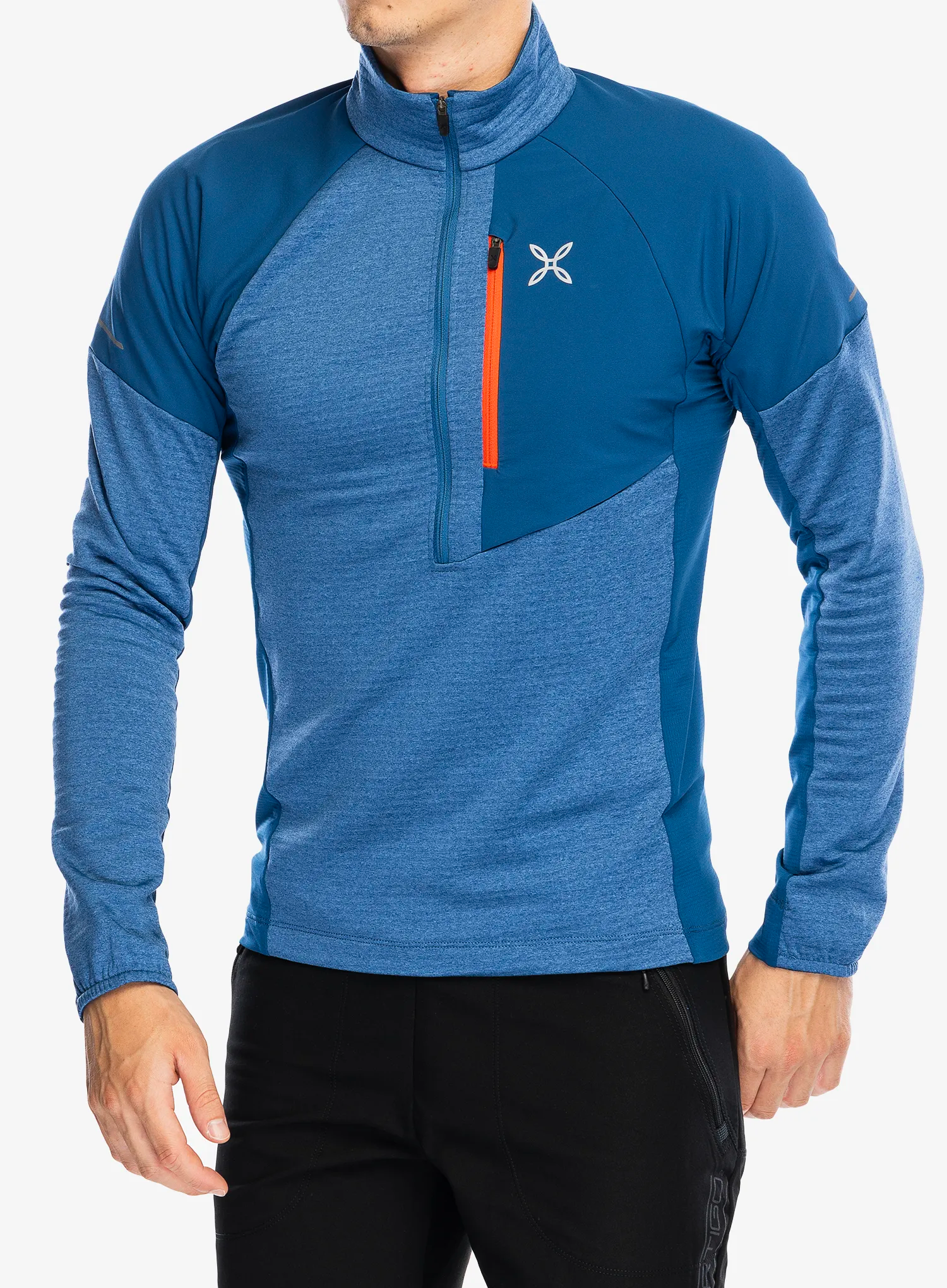 Кофта без каптура Montura Thermal Grid 2 Anorak - deep blue/orange